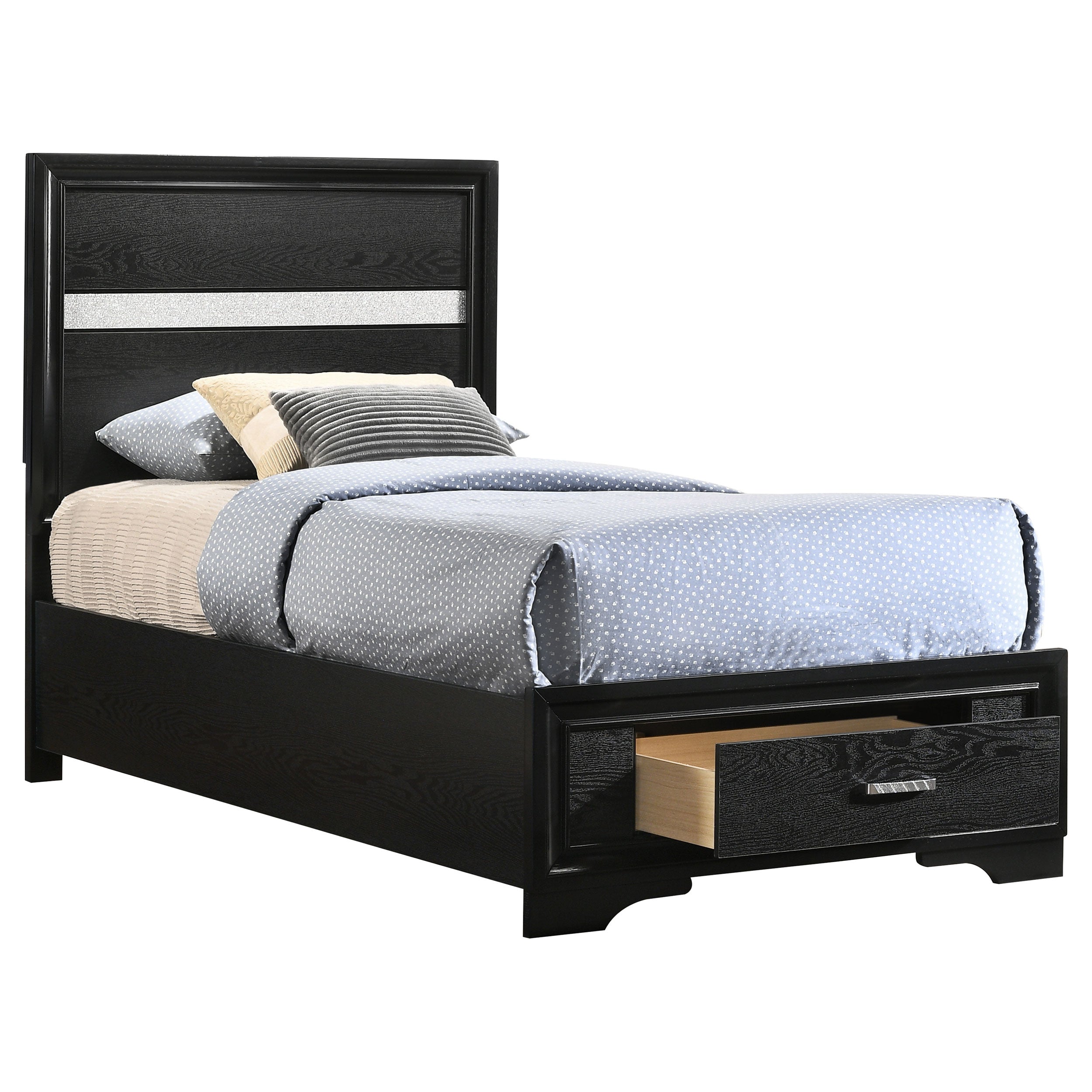 Miranda Panel Platform Storage Bed
