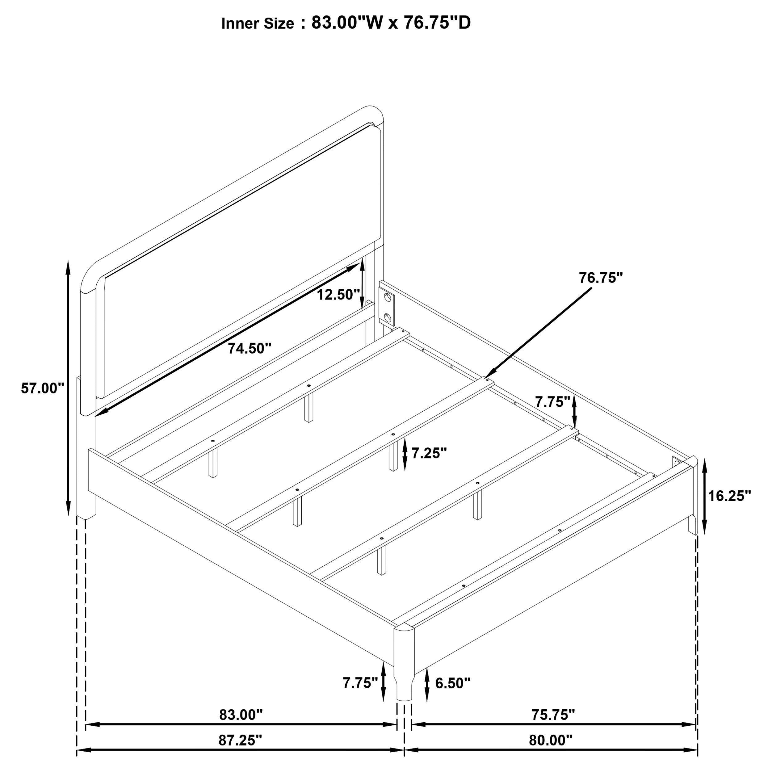Maderia Panel Bed