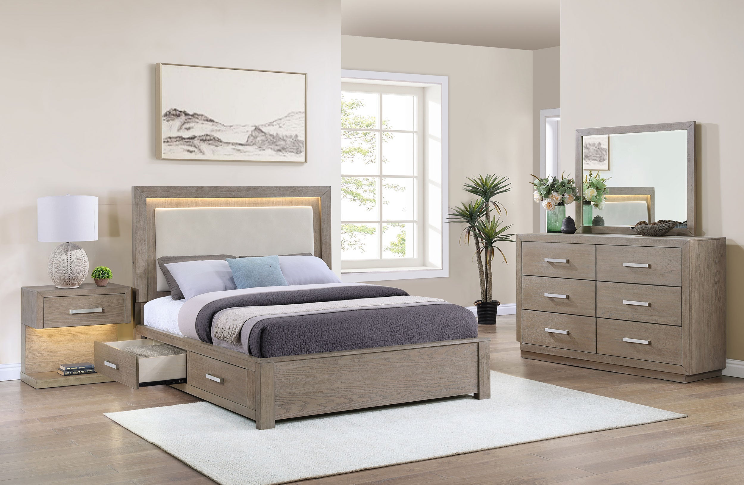 Kendall Upholstered Panel Bed