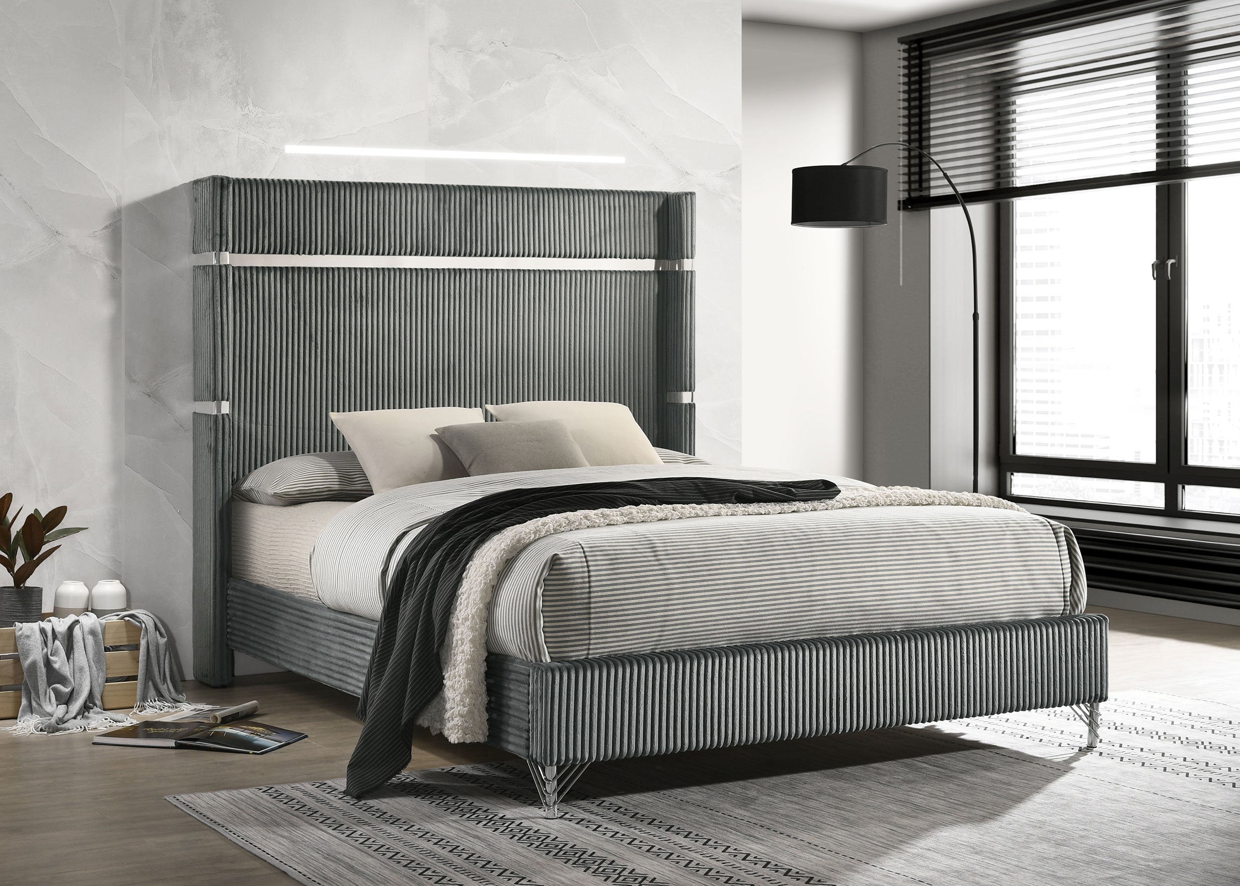 Lucia Wingback Bed