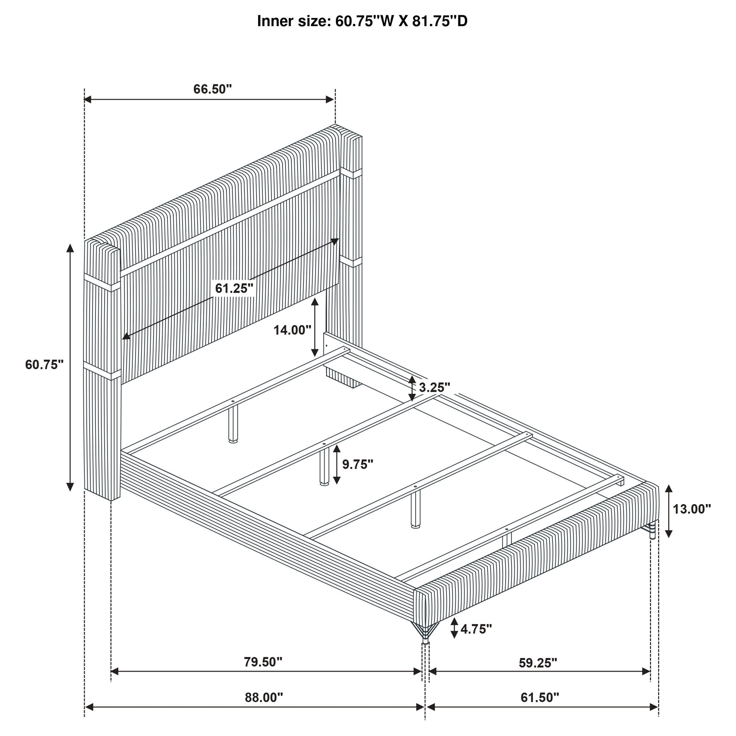 Lucia Wingback Bed