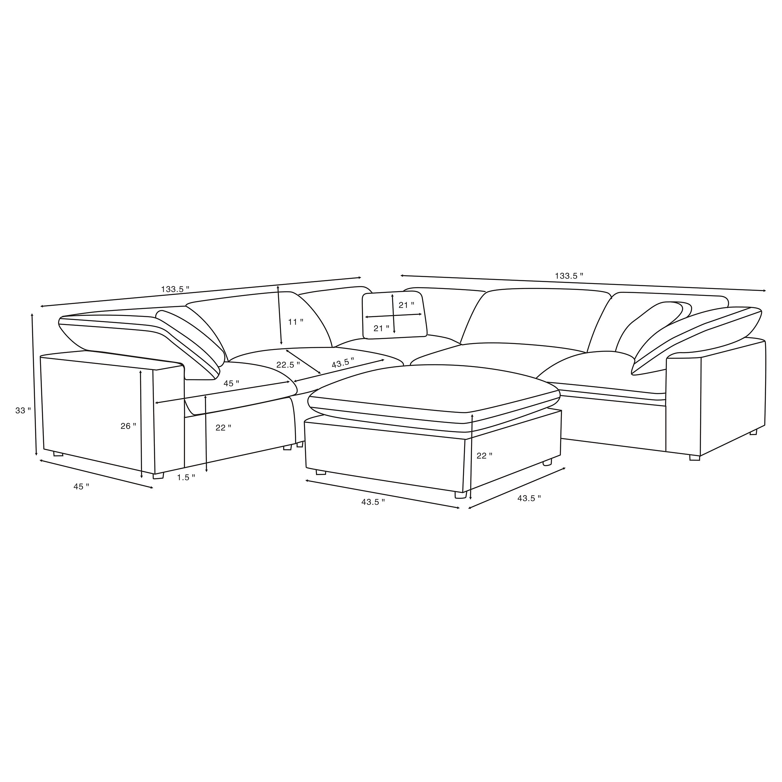 Raleigh Modular Sectional Sofa