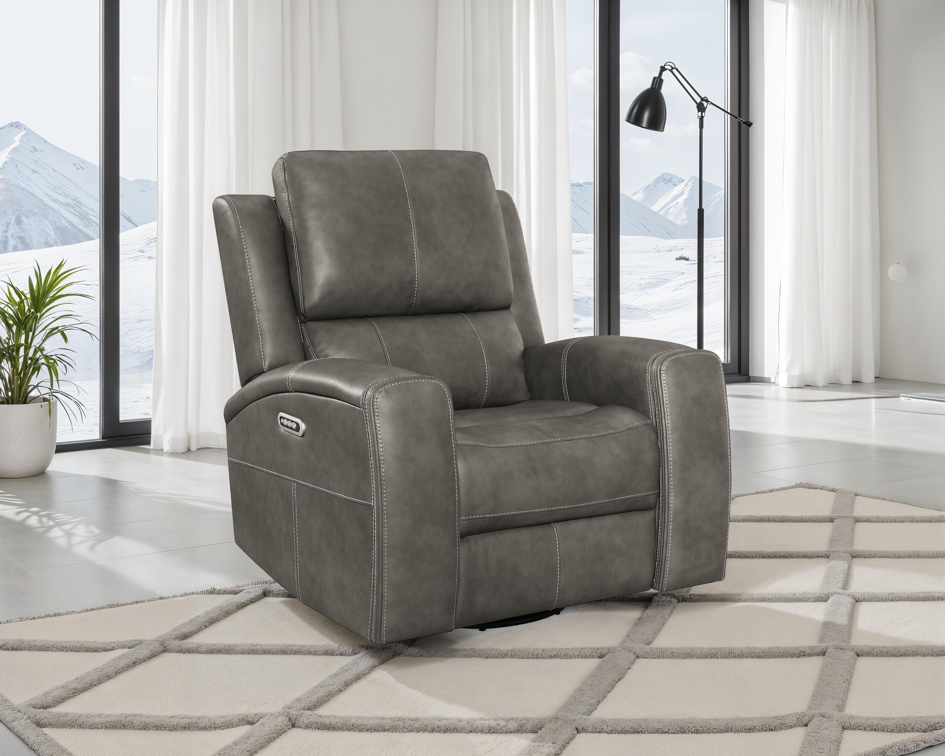 Brickston Triple Power Swivel Glider Recliner