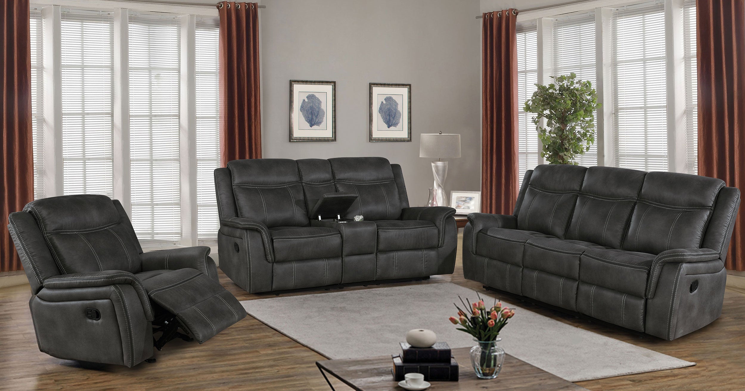 Lawrence Reclining Sofa Set