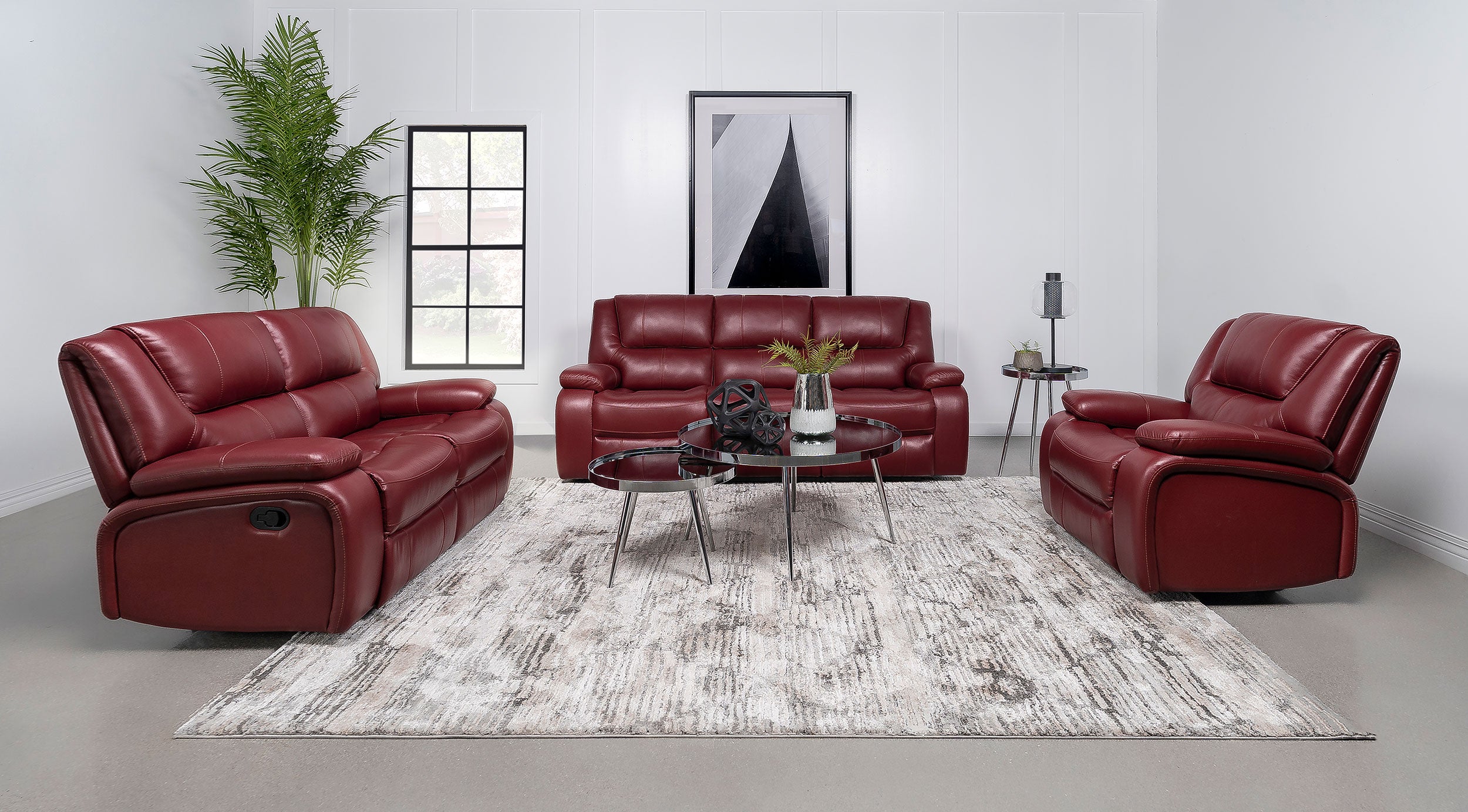 Camila Reclining Sofa Set