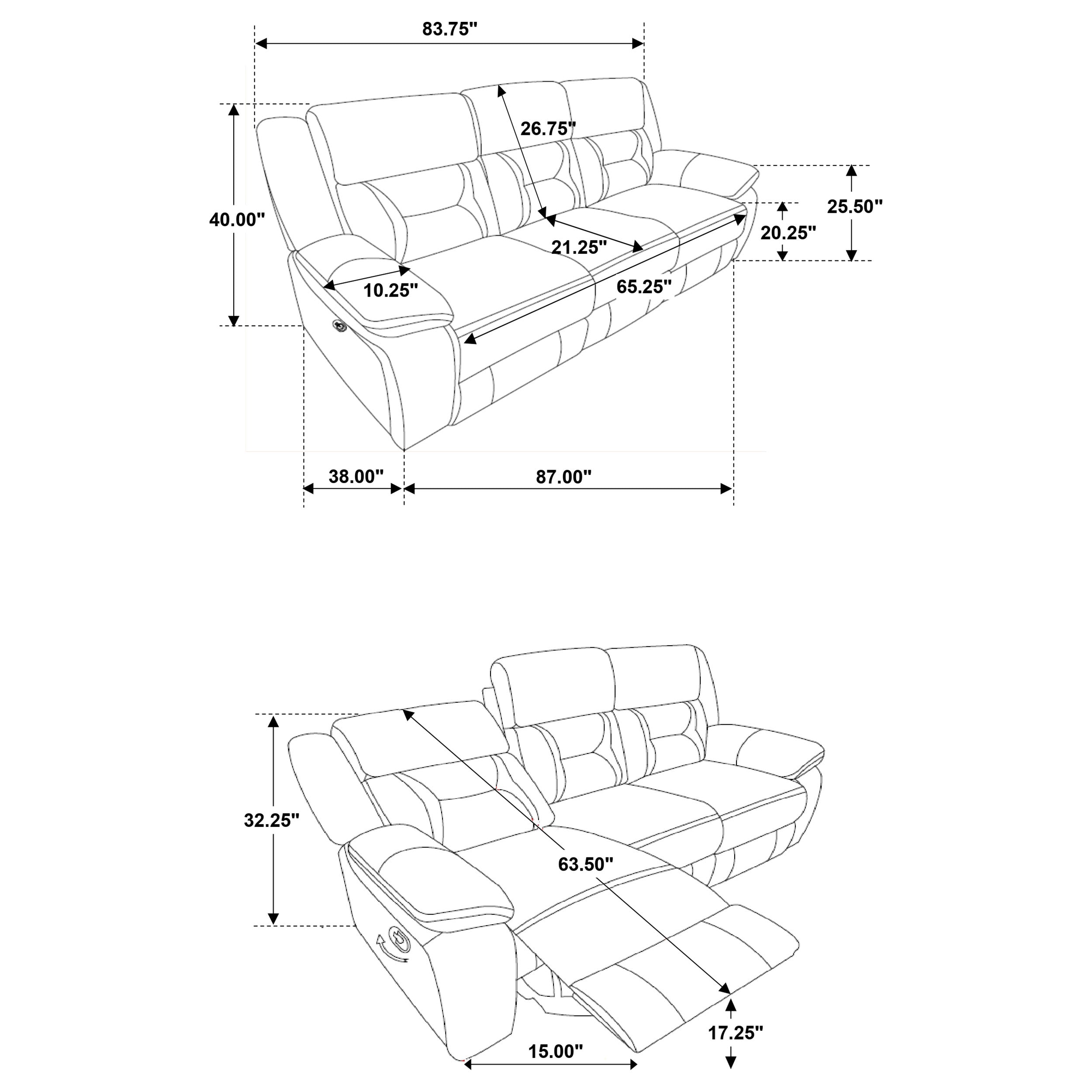 Greer Reclining Sofa Set