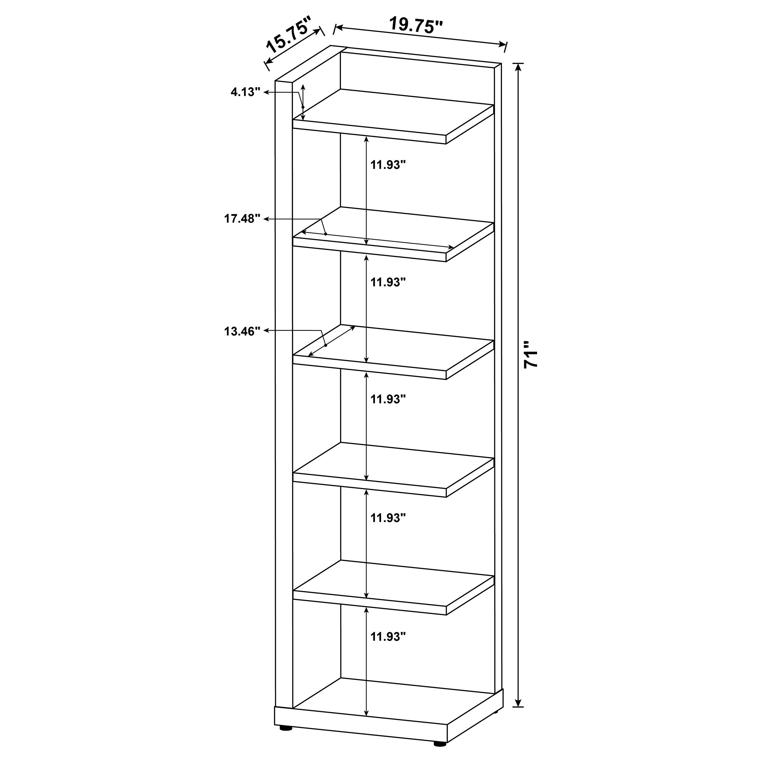 Alder Corner Bookcase