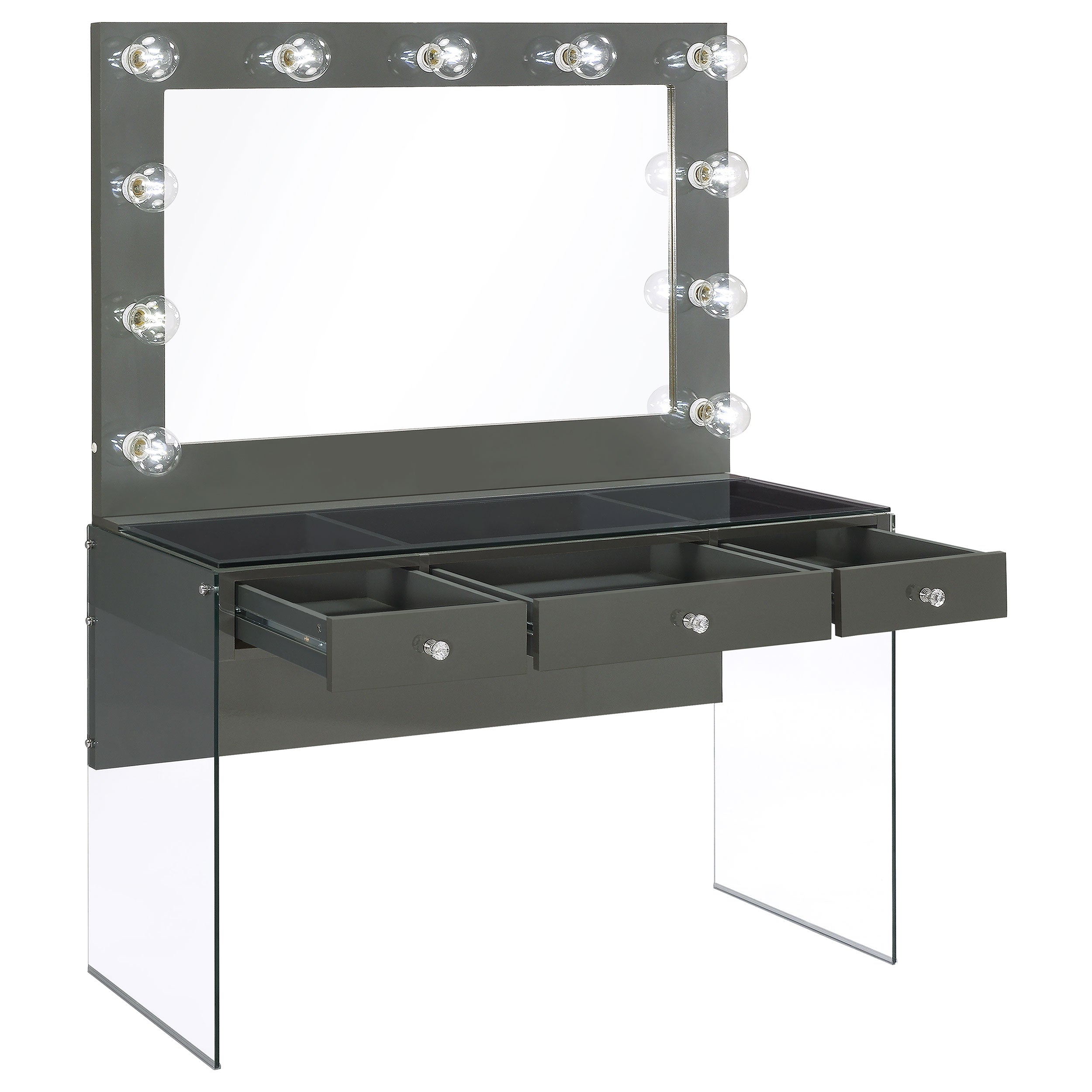 Afshan Makeup Vanity Table with LED Mirror