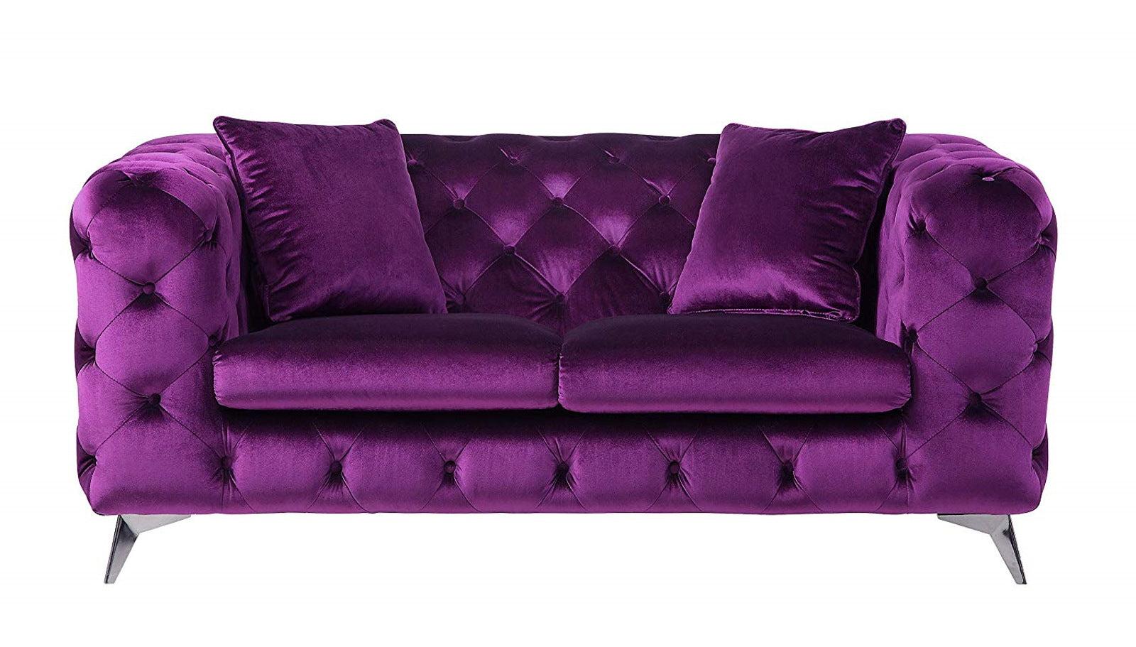 Acme Furniture Atronia Loveseat in Purple 54906