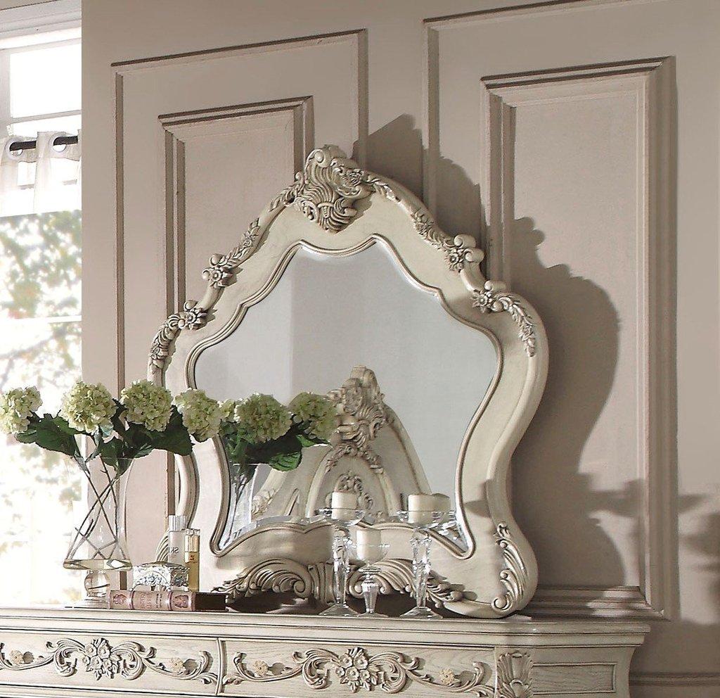 Acme Ragenardus Mirror in Antique White 27014