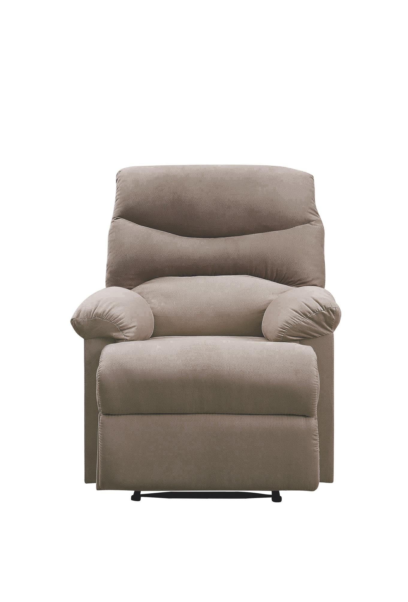 Arcadia Light Brown Woven Fabric Recliner (Motion)