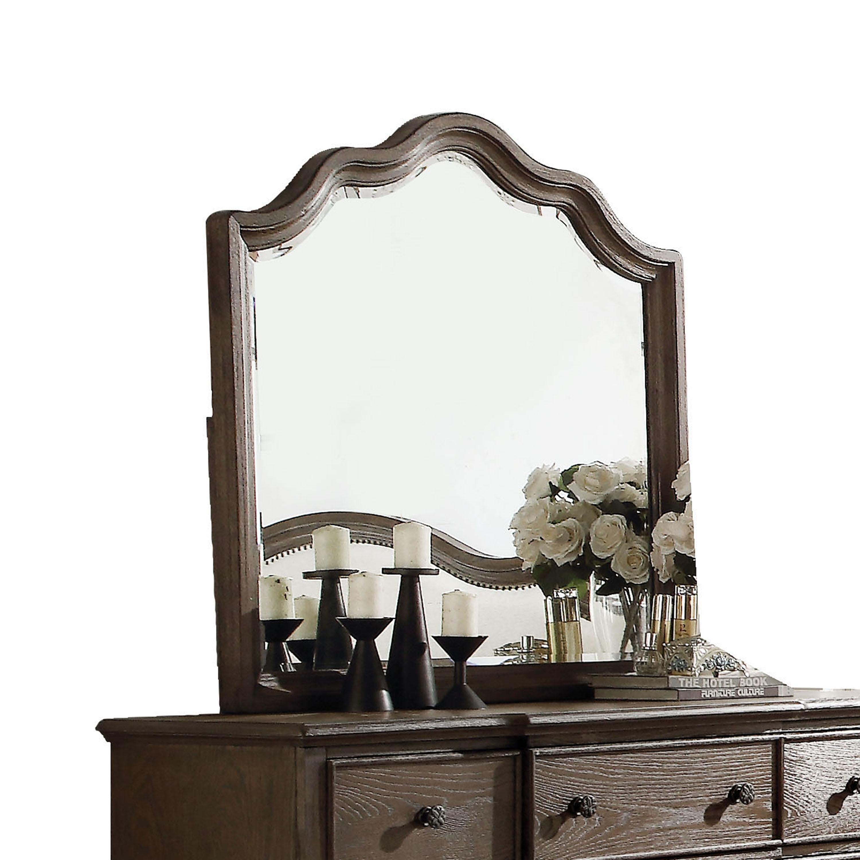 Baudouin Weathered Oak Mirror