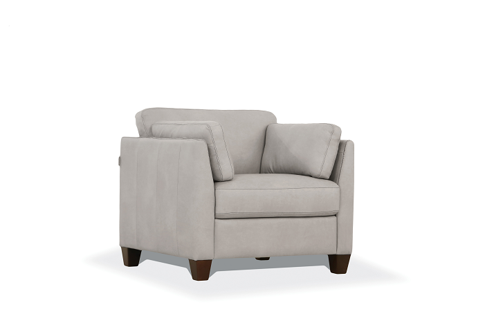 Matias Dusty White Leather Chair