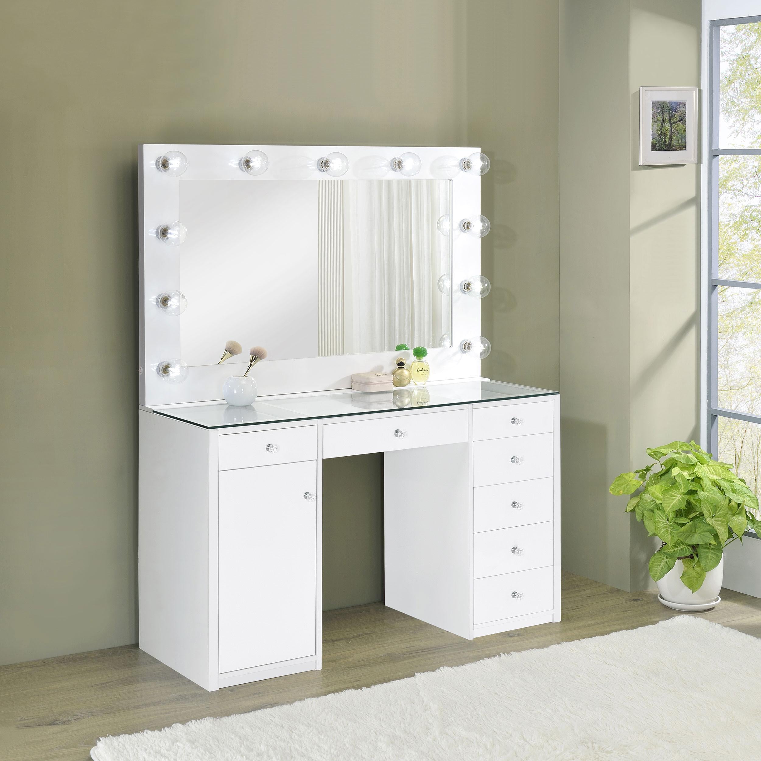 Acena Vanity Table and Mirror