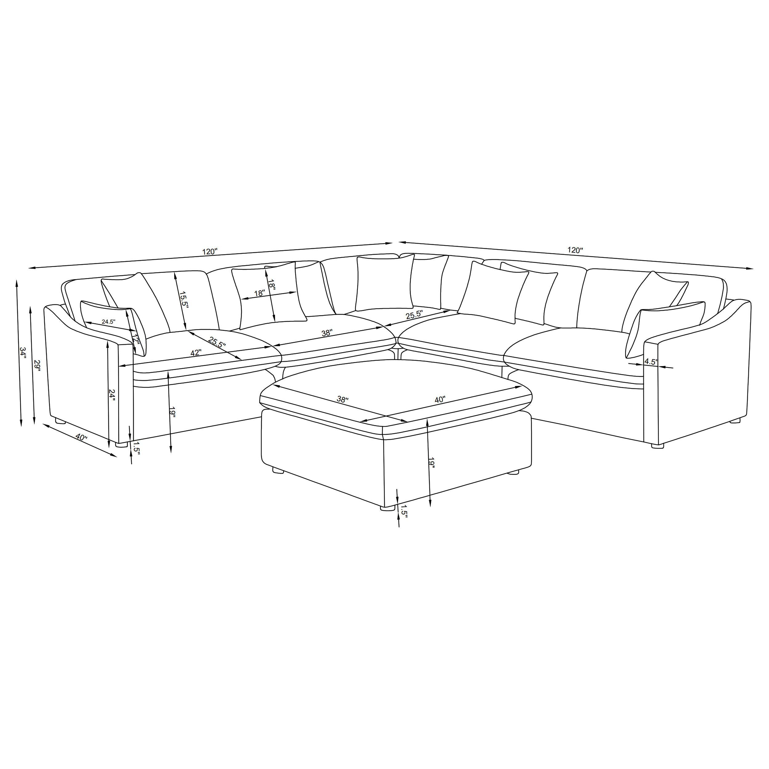 Hobson 6 Piece Sectionals