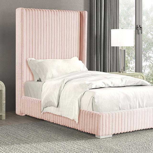 Cadwell E.King, Queen, & Full Bed White, Gray, & Black