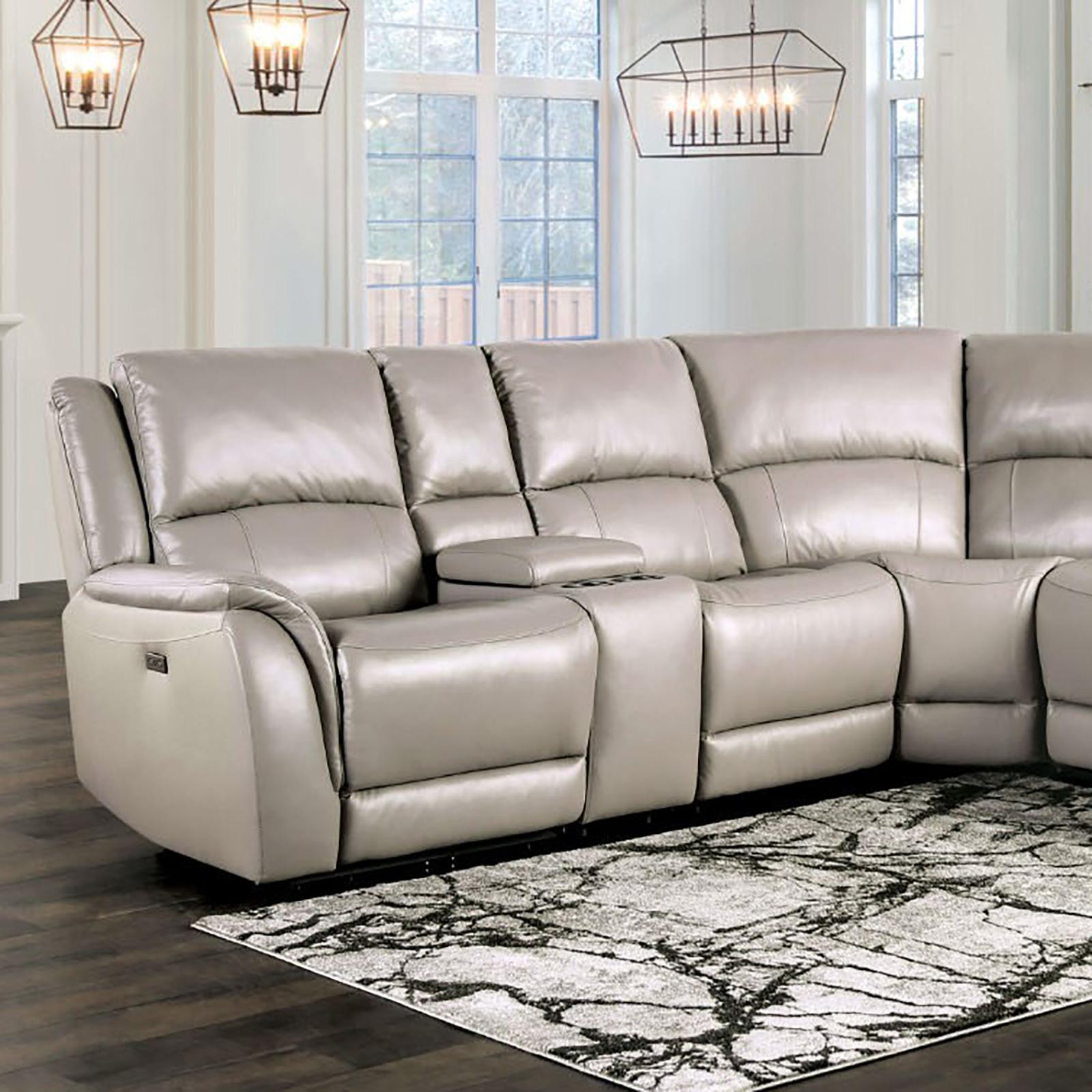 GORGIUS Power Sectional, Light Gray