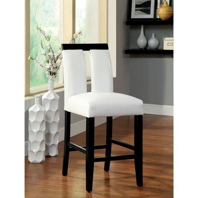 LUMINAR II Black/White Counter Ht. Chair (2/CTN)