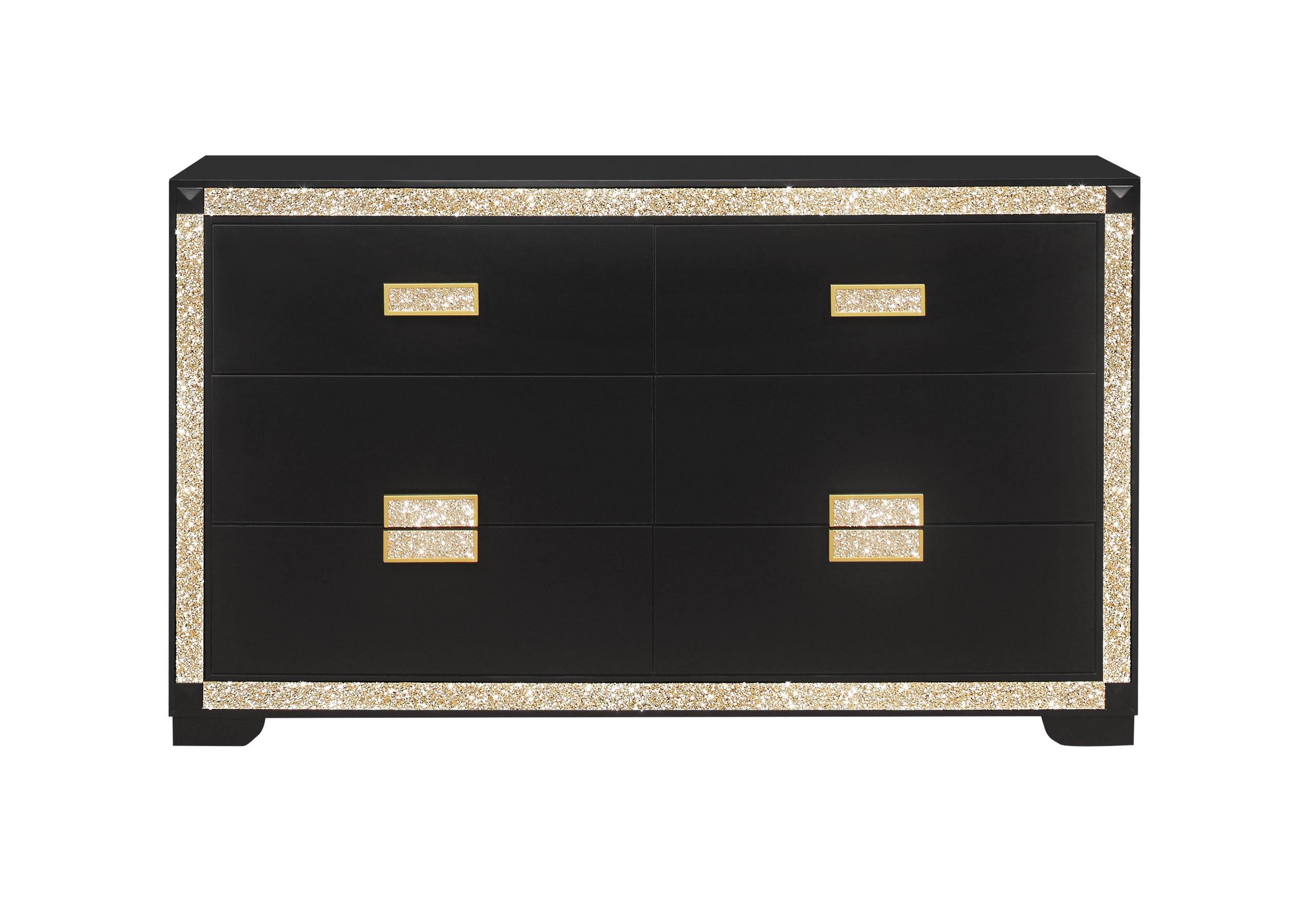 BLAKE BLACK/GOLD DRESSER