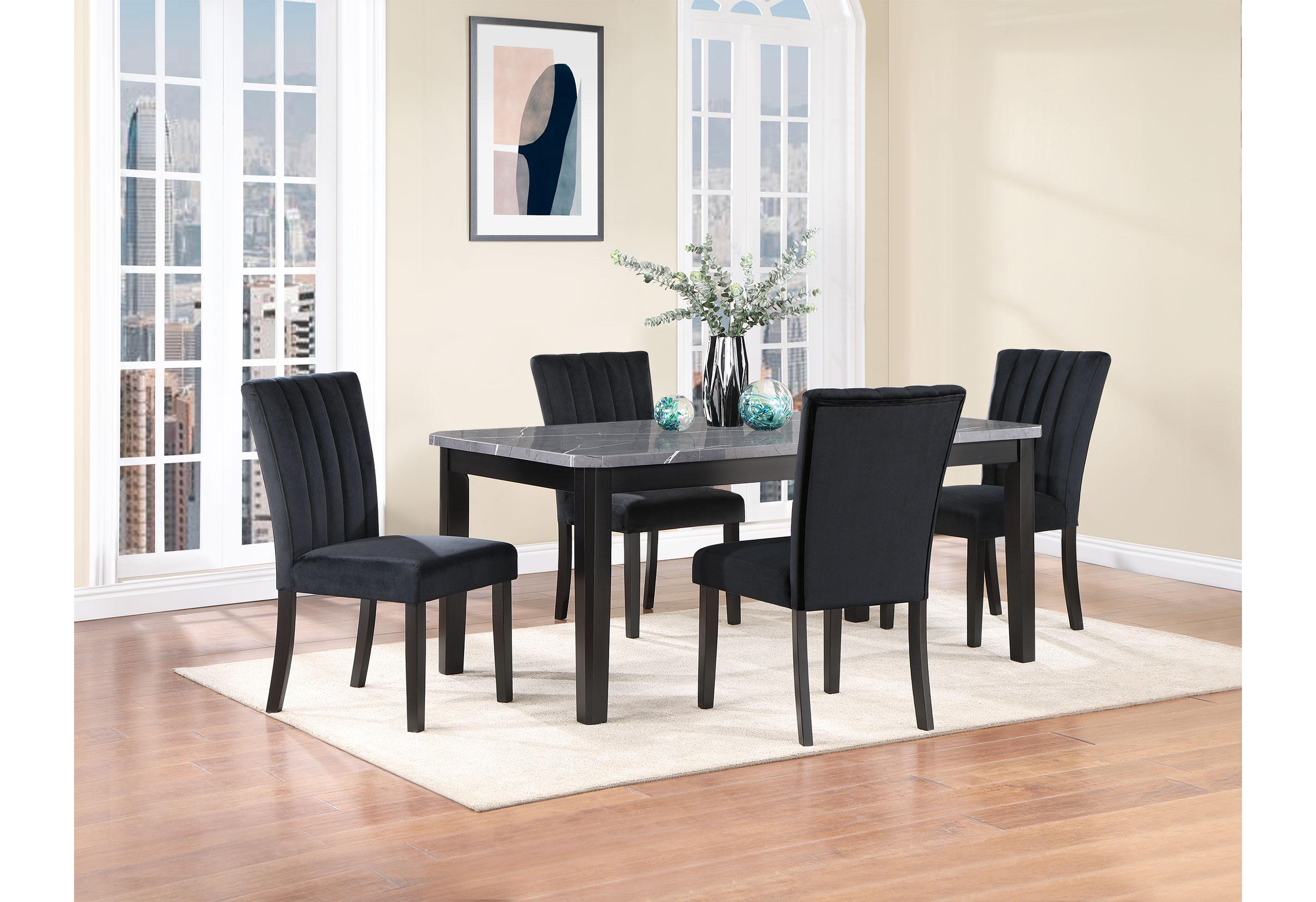 D8685 DINING TABLE + D8685DC BLACK