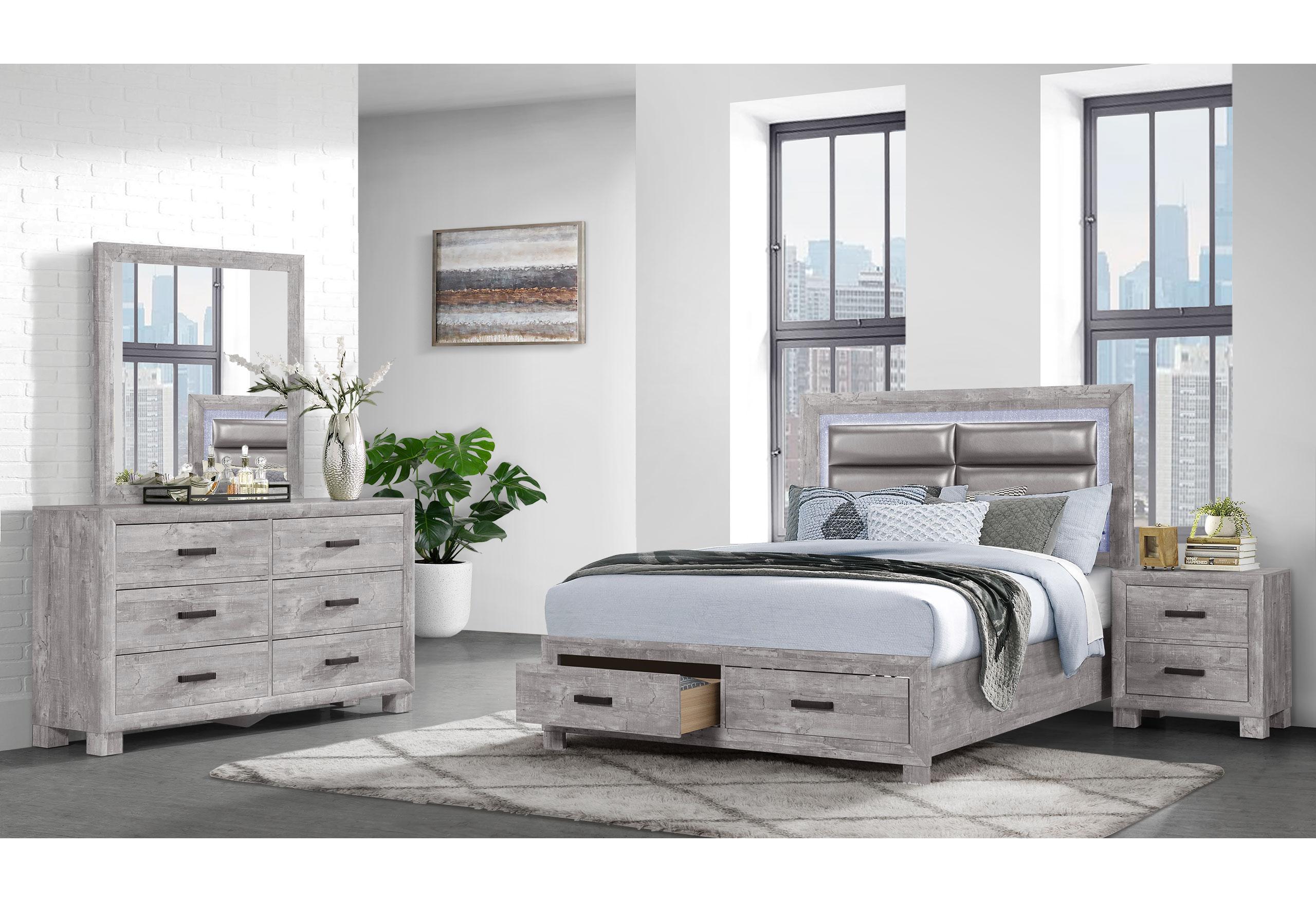 NOLAN GREY FULL BED GROUP
