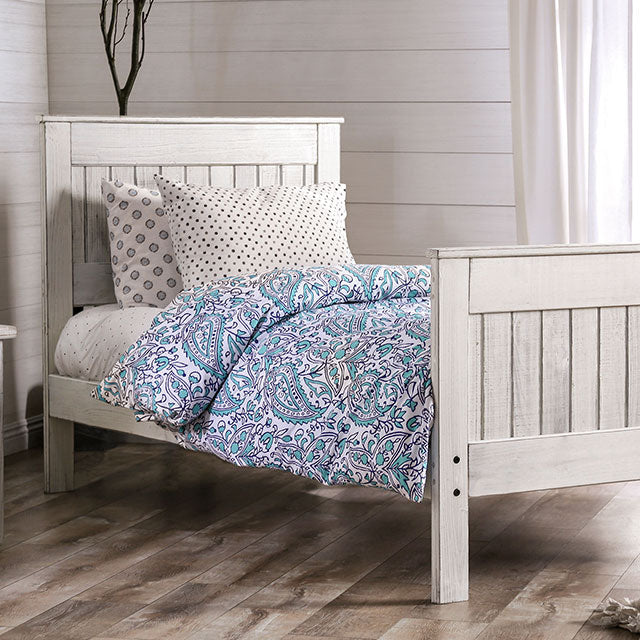 Rockwall Bed Grey & White