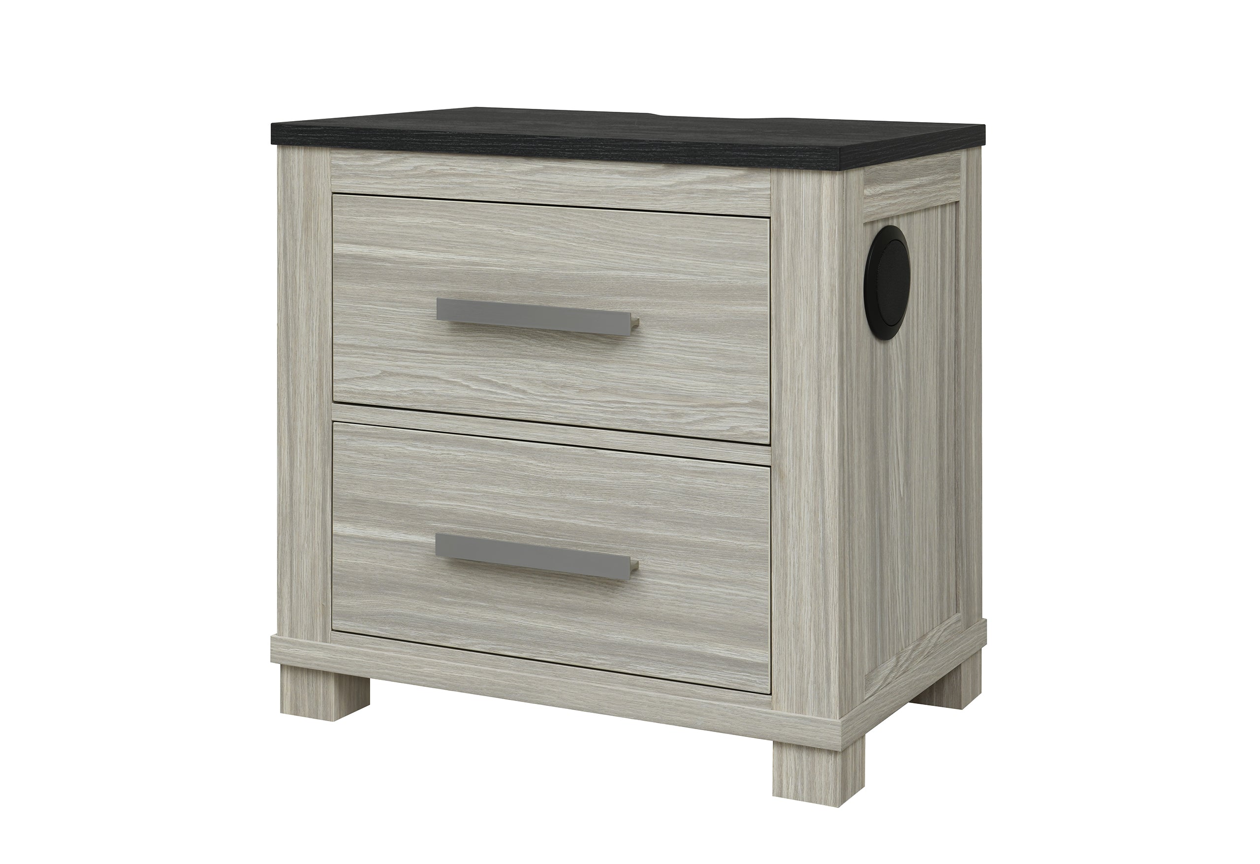 ASHLEY BROWN NIGHTSTAND W/USB & SPEAKER