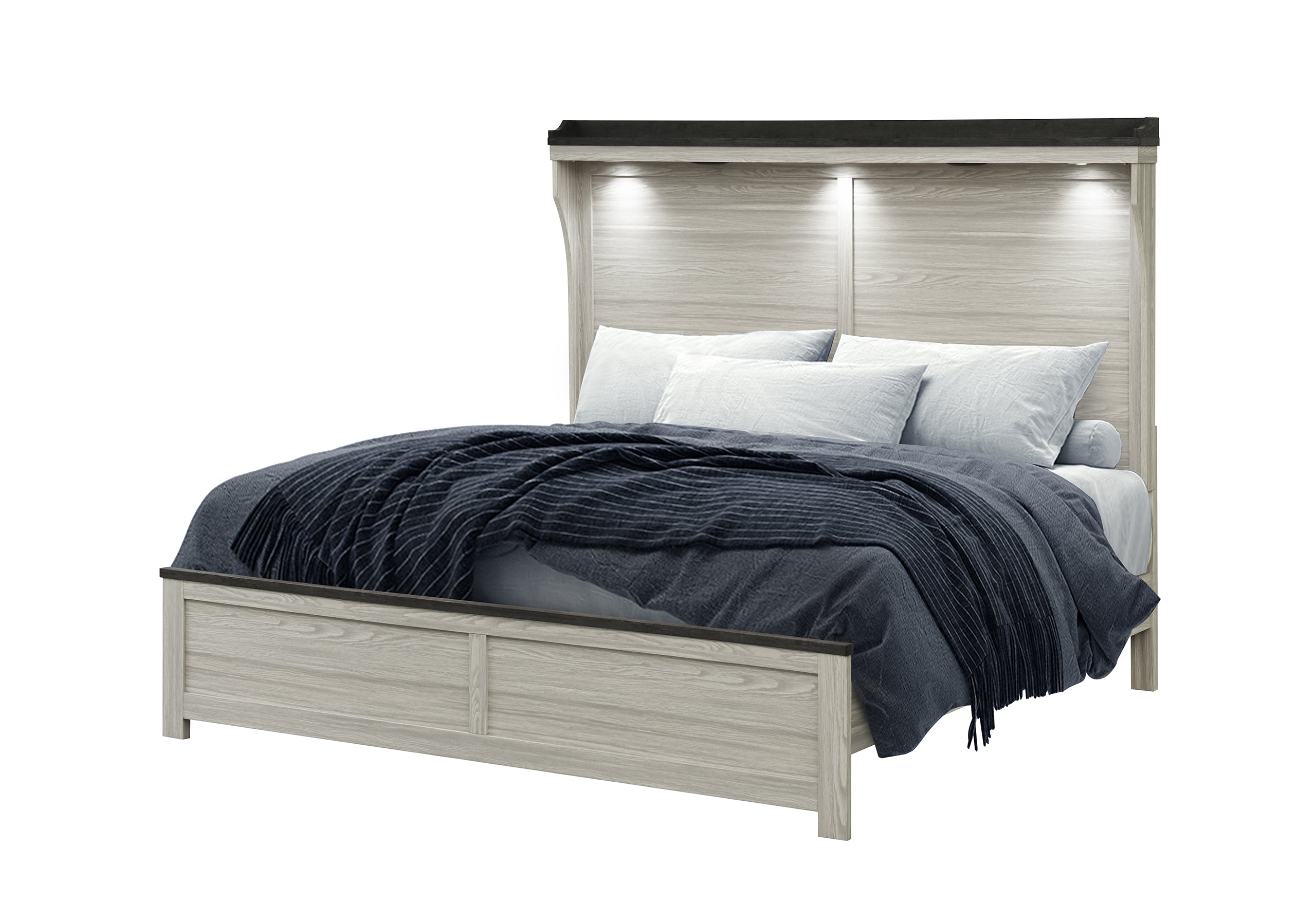 ASHLEY BROWN QUEEN BED