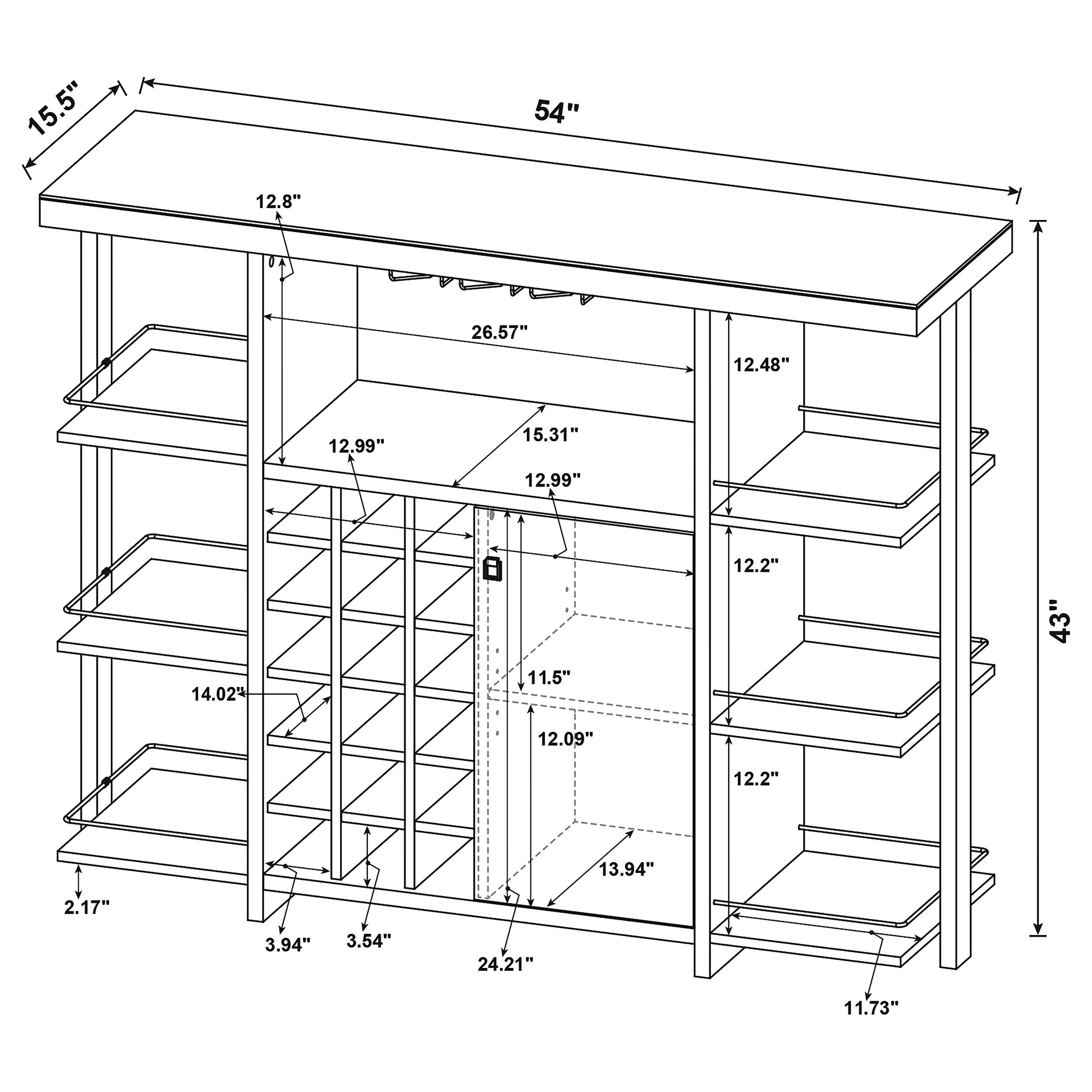 Evelio Bar & Wine Cabinet