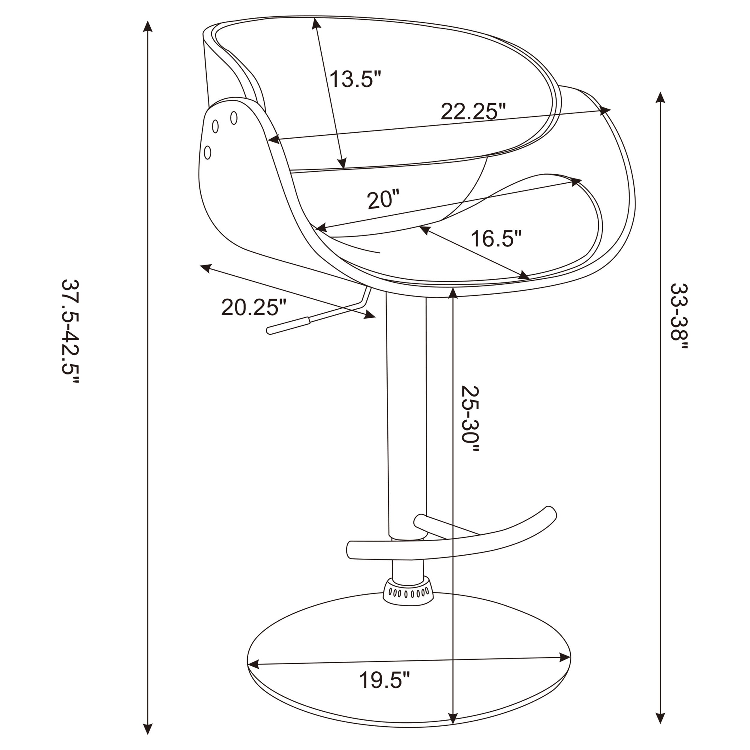 Dana Adjustable Bar Stool