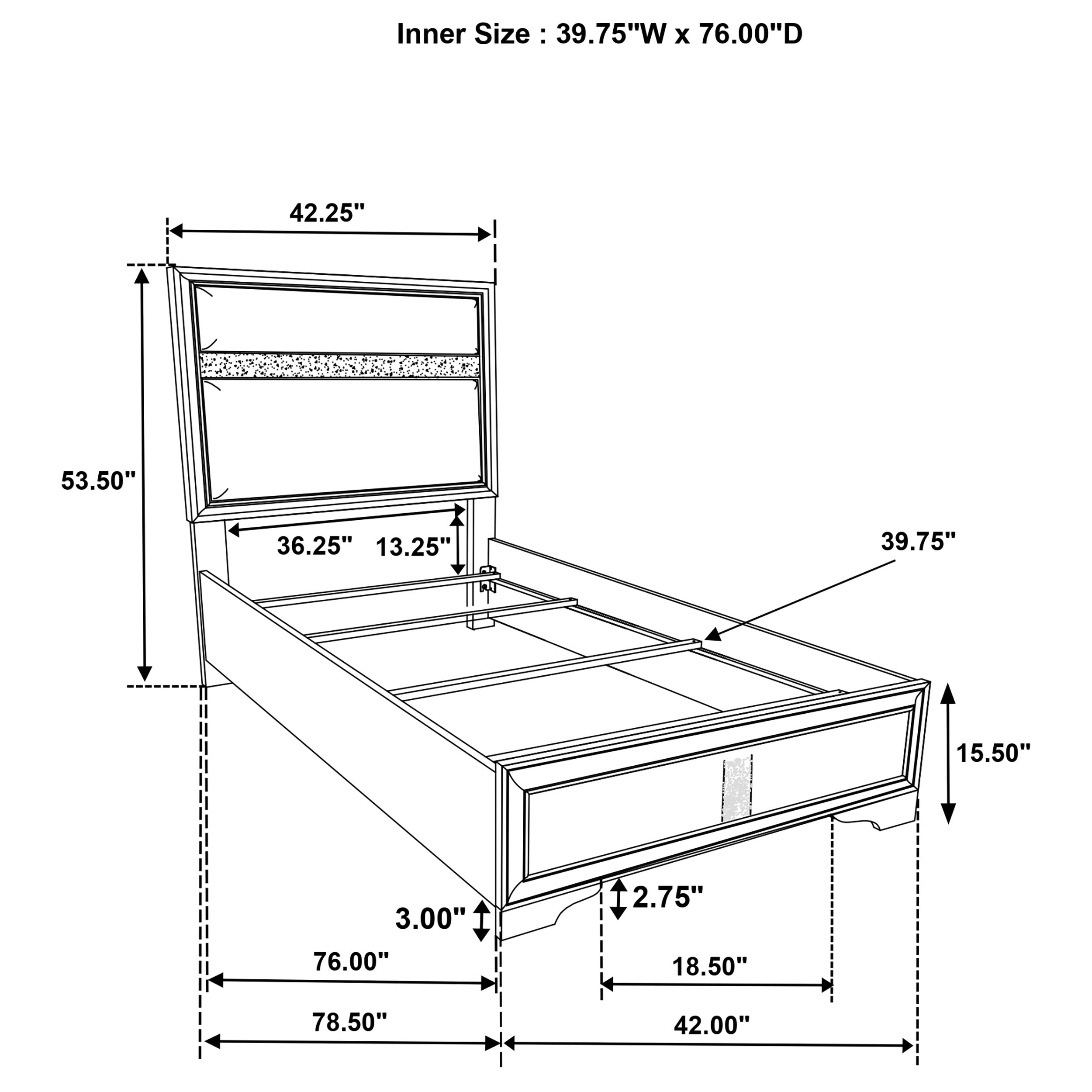 Miranda Twin Bed