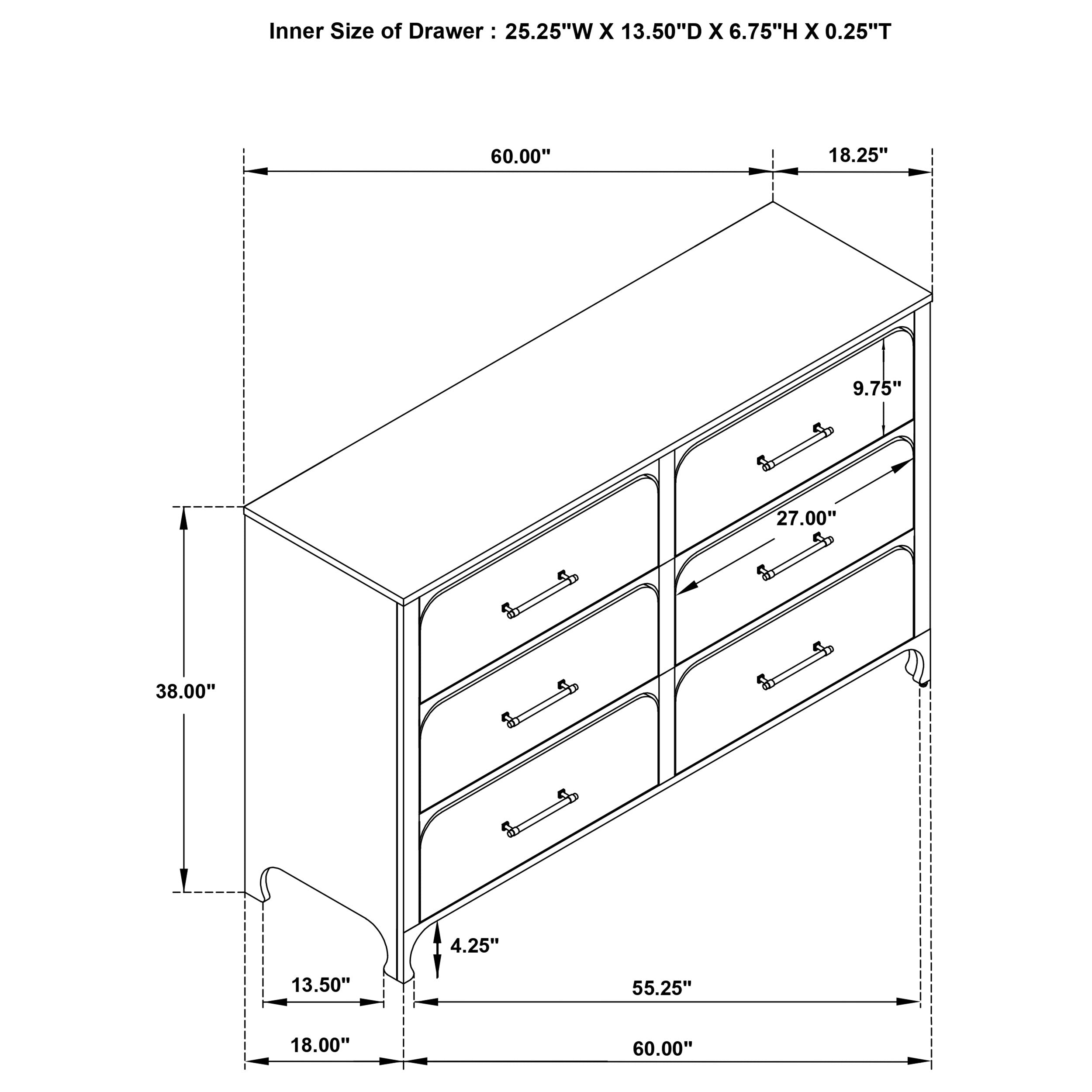 Anastasia 5 Pc Bedroom Set