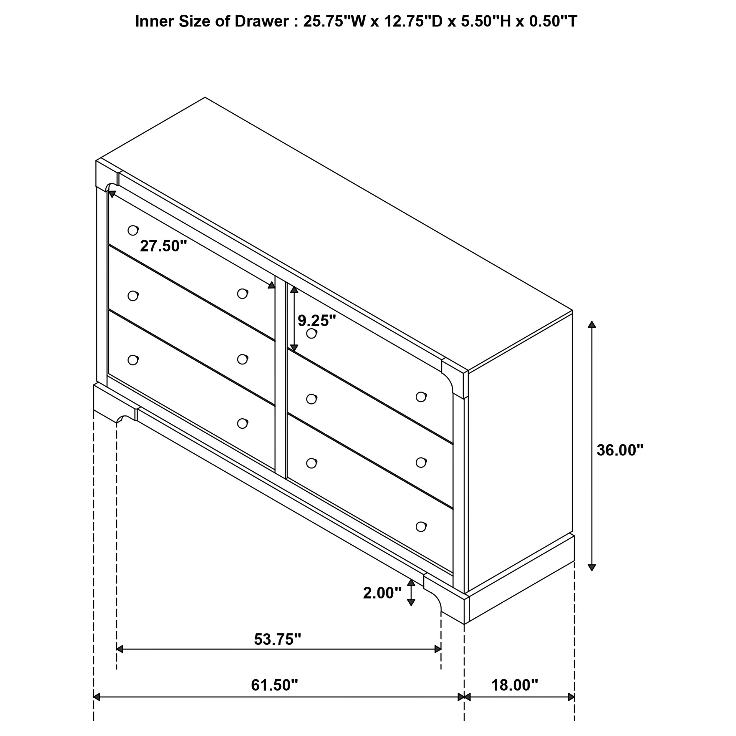 Gran Park 5 Pc Bedroom Set