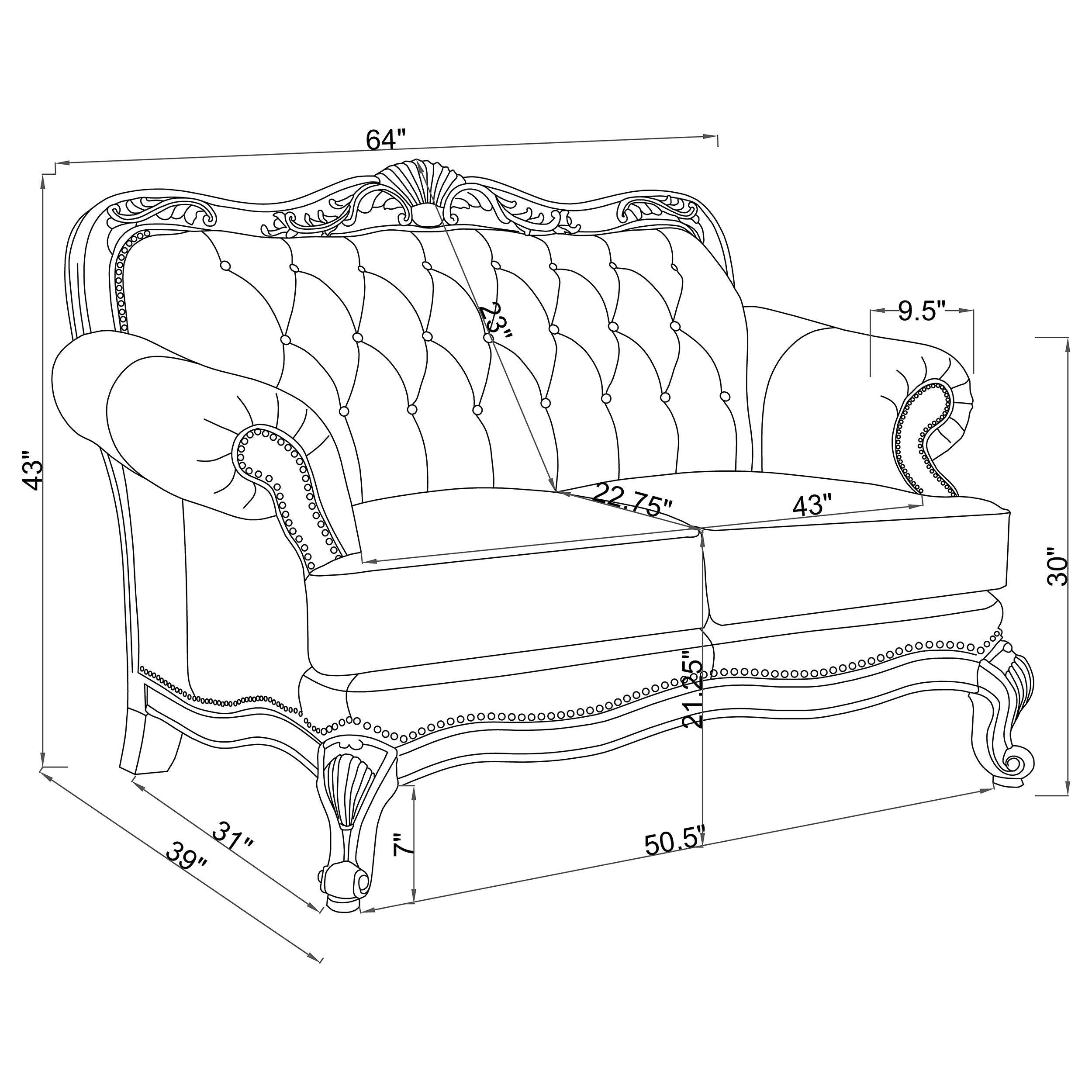 Victoria Stationary Loveseat