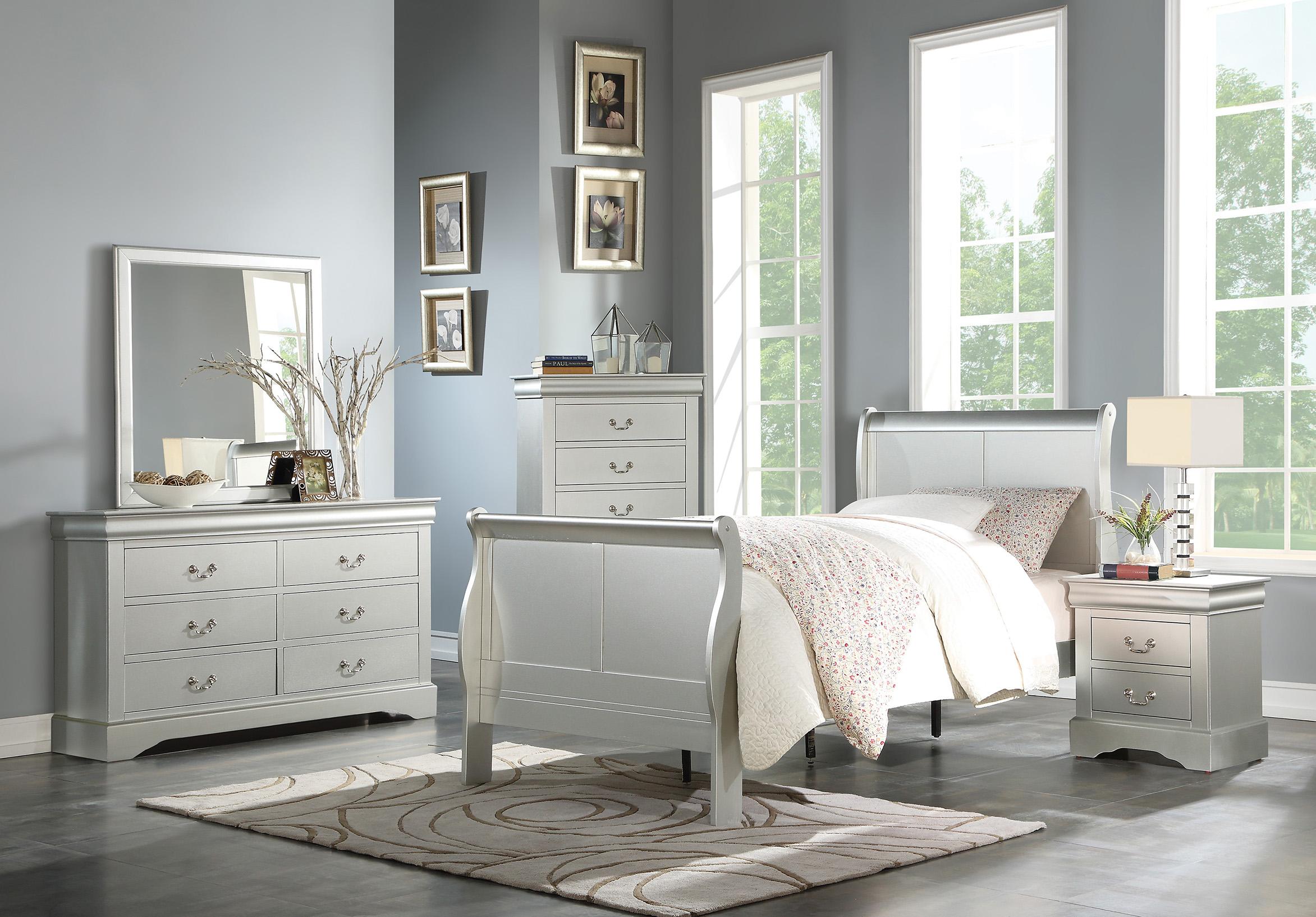 Louis Philippe III Platinum Twin Bed image