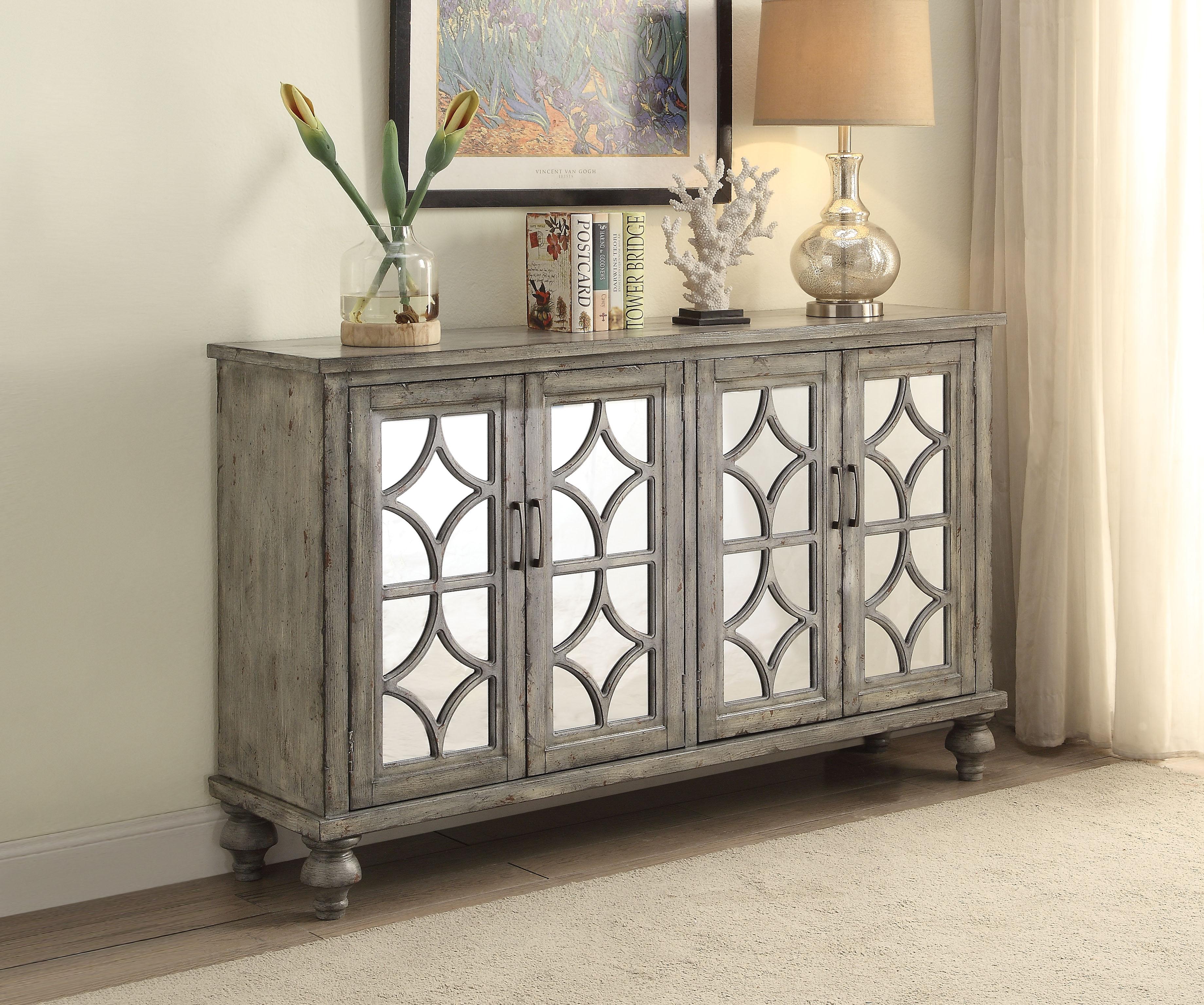 Velika Weathered Gray Console Table image