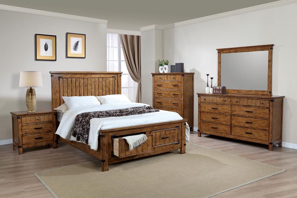 Brenner Rustic Honey Queen Bed