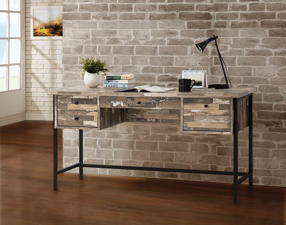 G801235 Industrial Salvaged Cabin Writing Desk