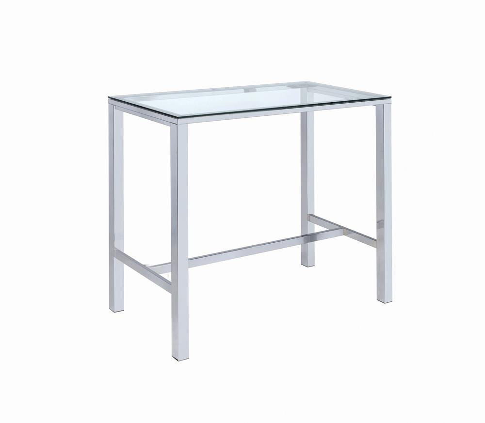 G104873 Contemporary Glass Bar Table