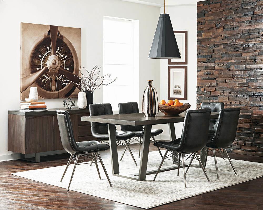 Aiken Tufted Dining Chairs Charcoal (Set of 4)