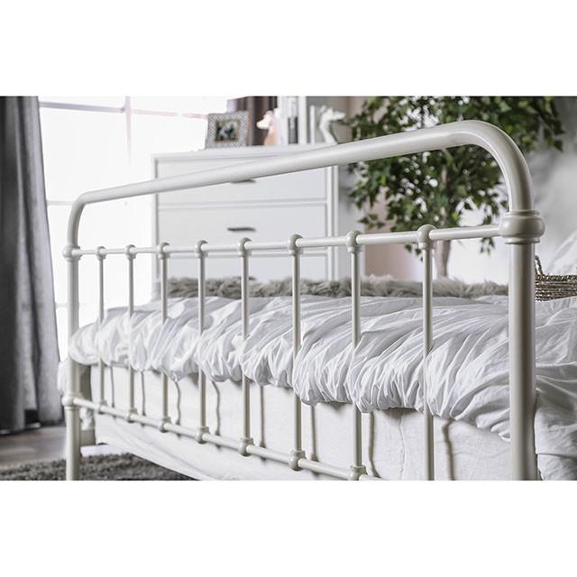 IRIA Vintage White Twin Bed