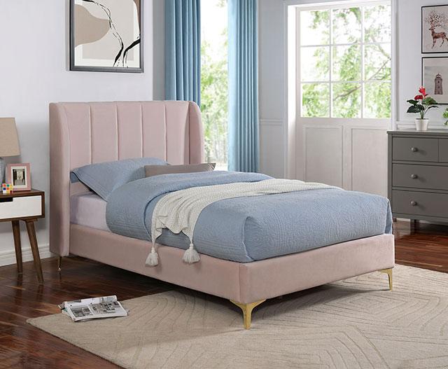 PEARL Twin Bed, Light Pink