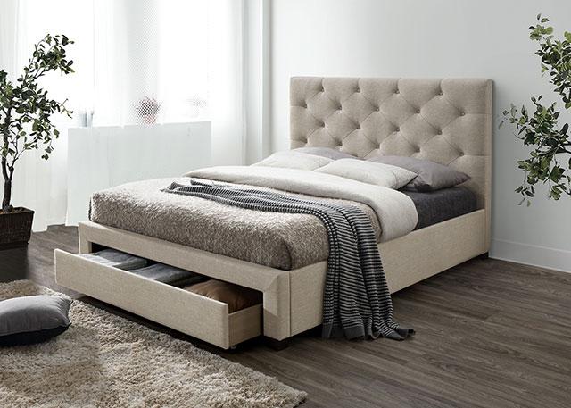 SYBELLA Full Bed, Beige