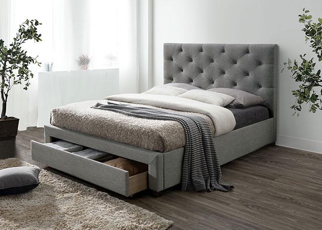 SYBELLA Twin Bed, Gray