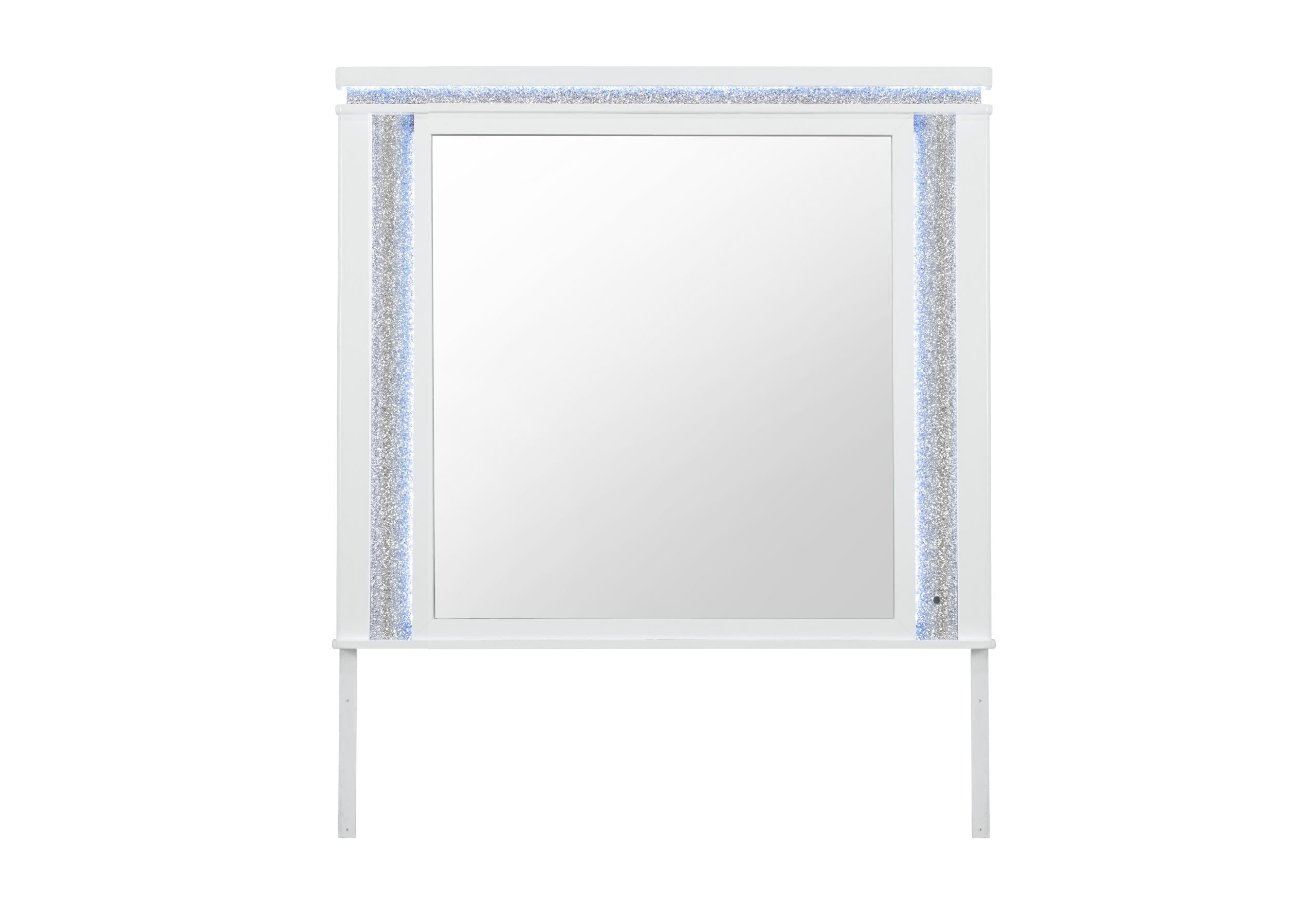 ALINA WHITE MIRROR WITH LED
