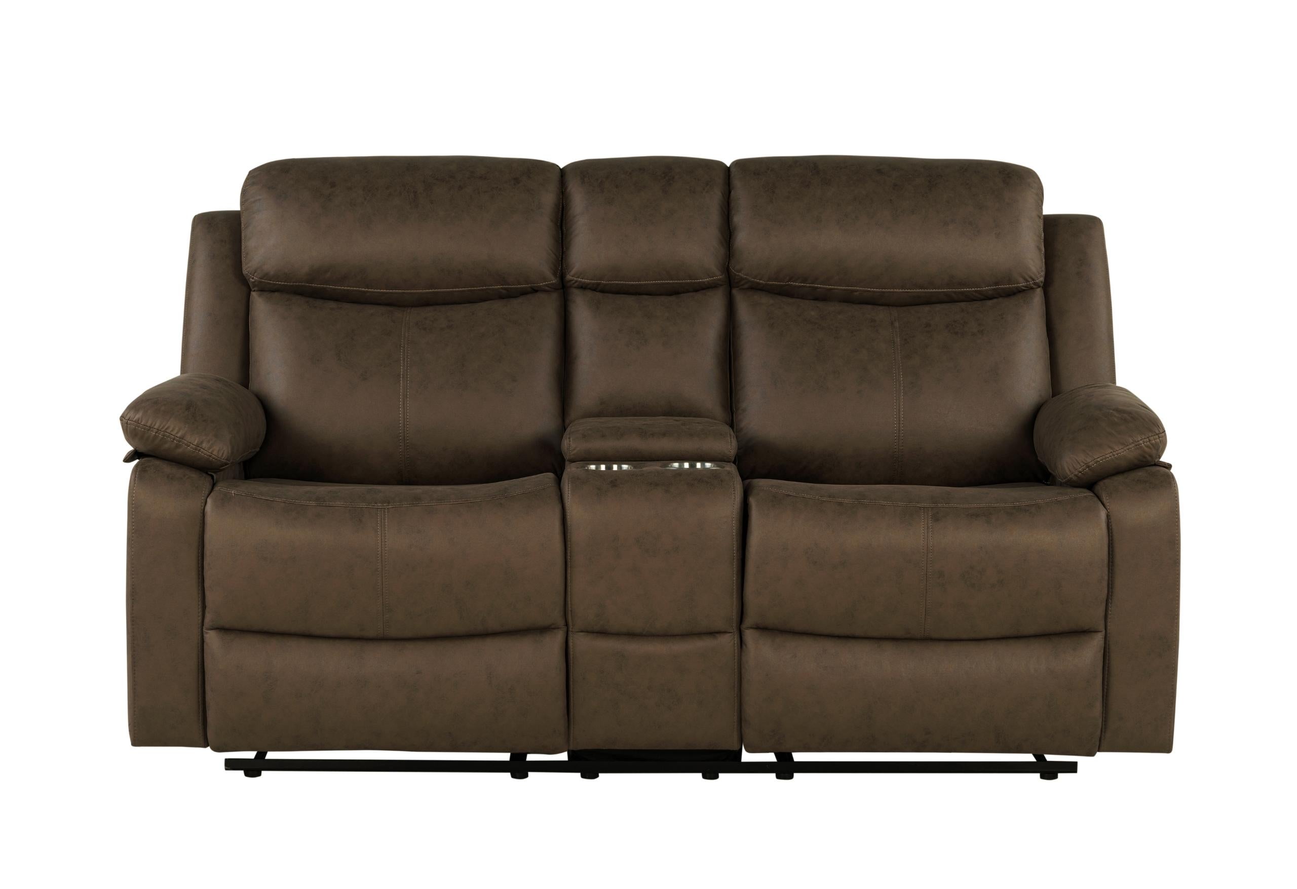 U6026 DARK BROWN 5 CONSOLE REC LS image