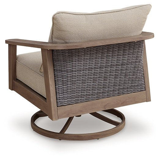 Harmony Headlands Outdoor Swivel Lounge with Cushion