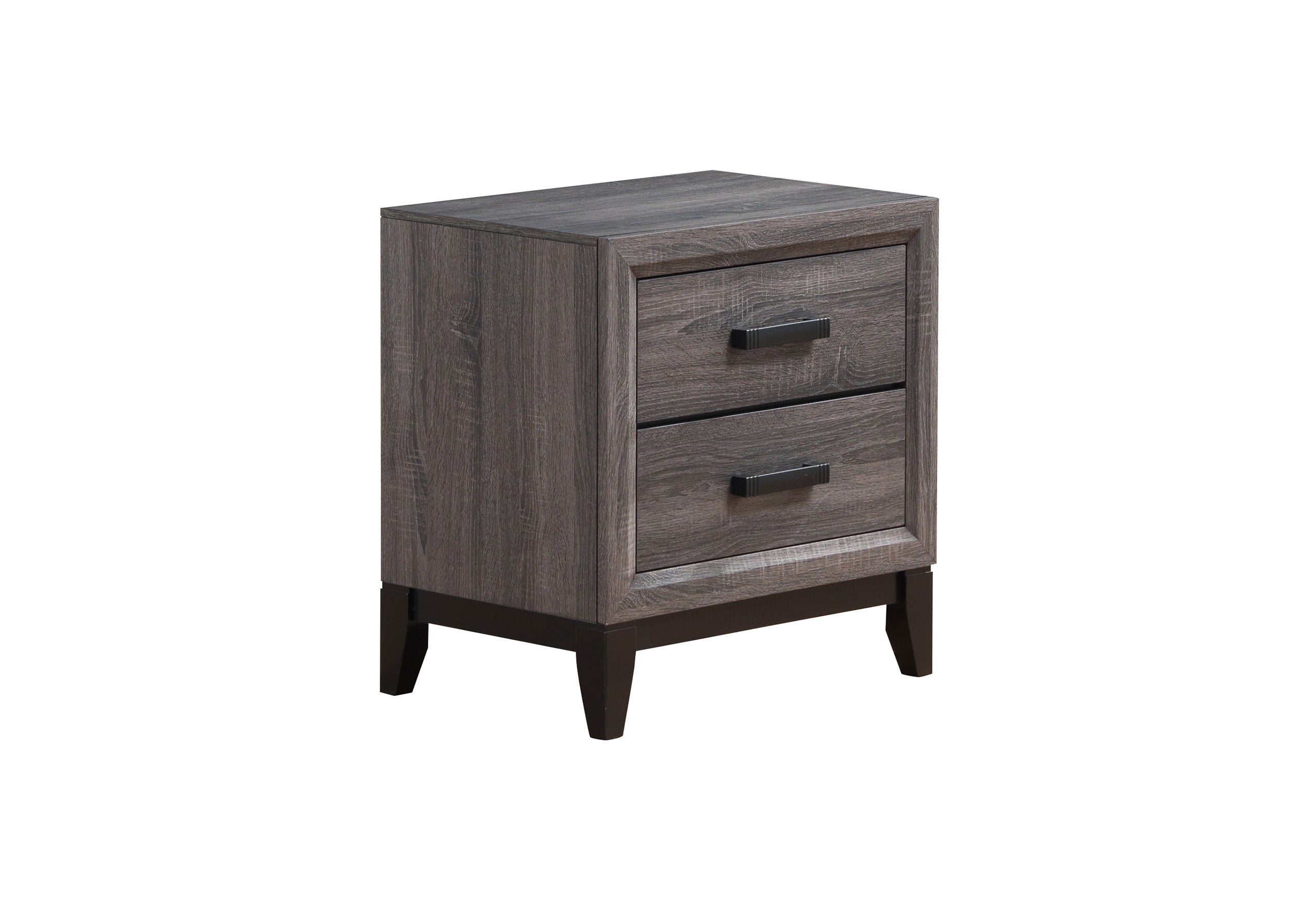 KATE FOIL GREY QUEEN BED, DRESSER, MIRROR, NIGHTSTAND