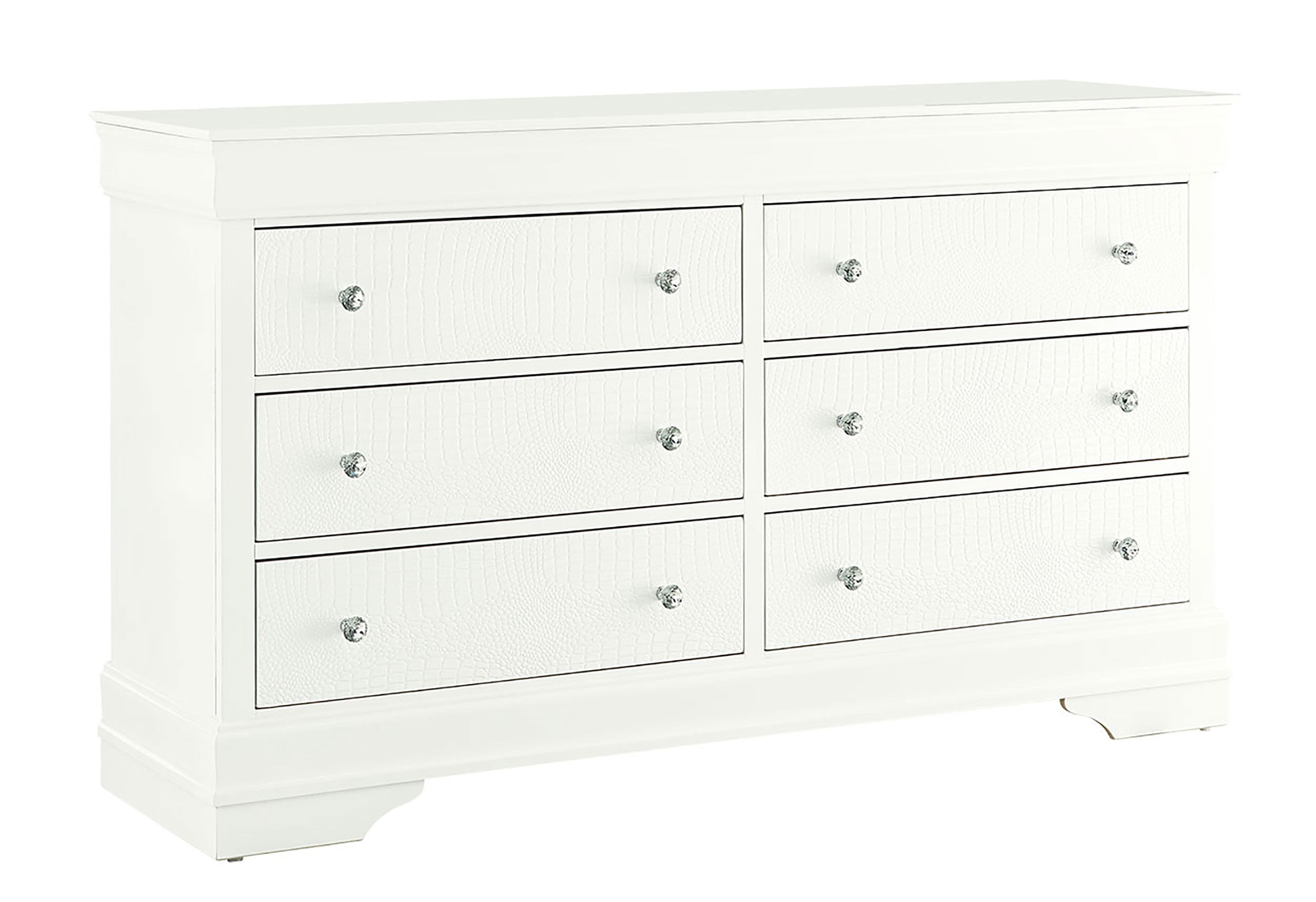 POMPEI METALLIC WHITE DRESSER