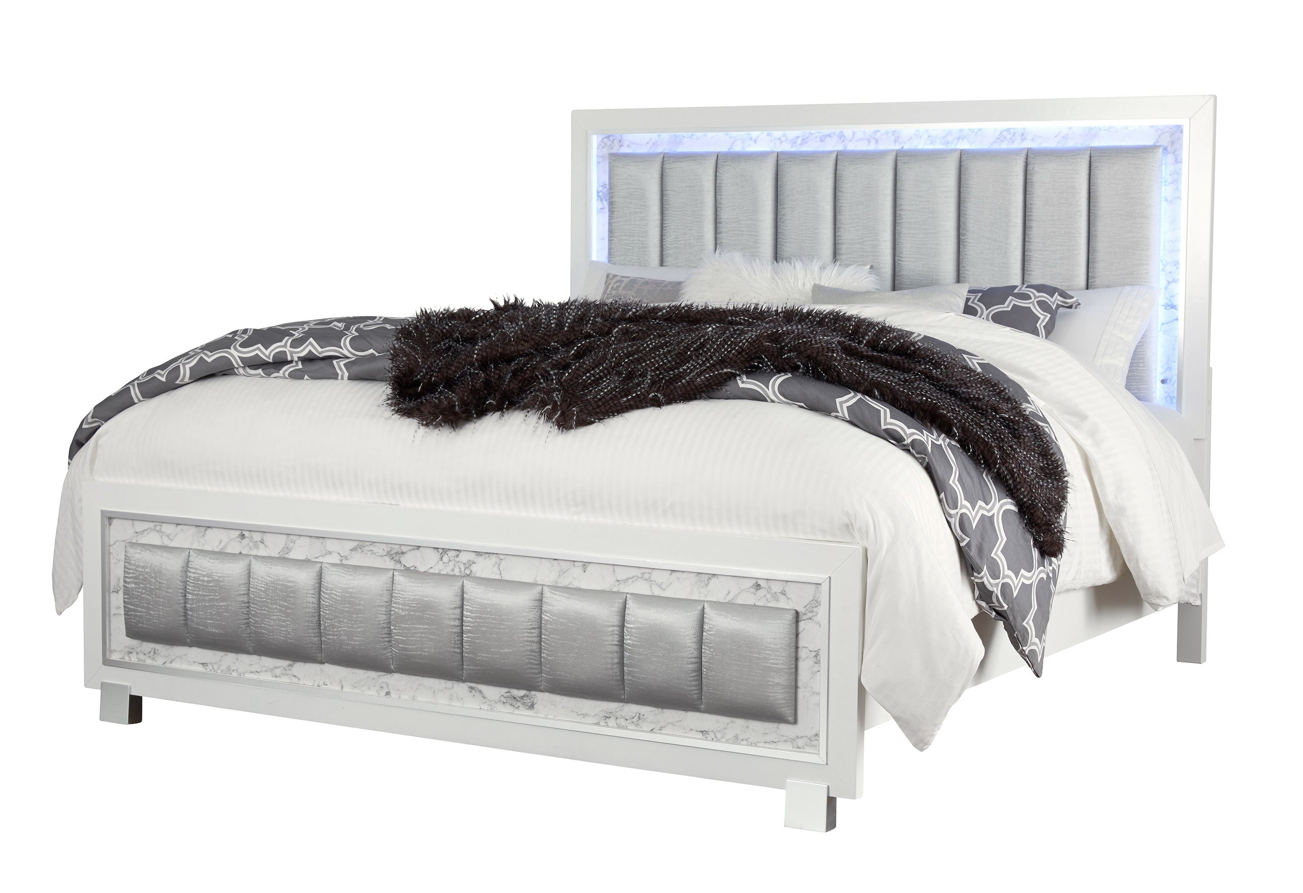 SANTORINI WHITE KING BED